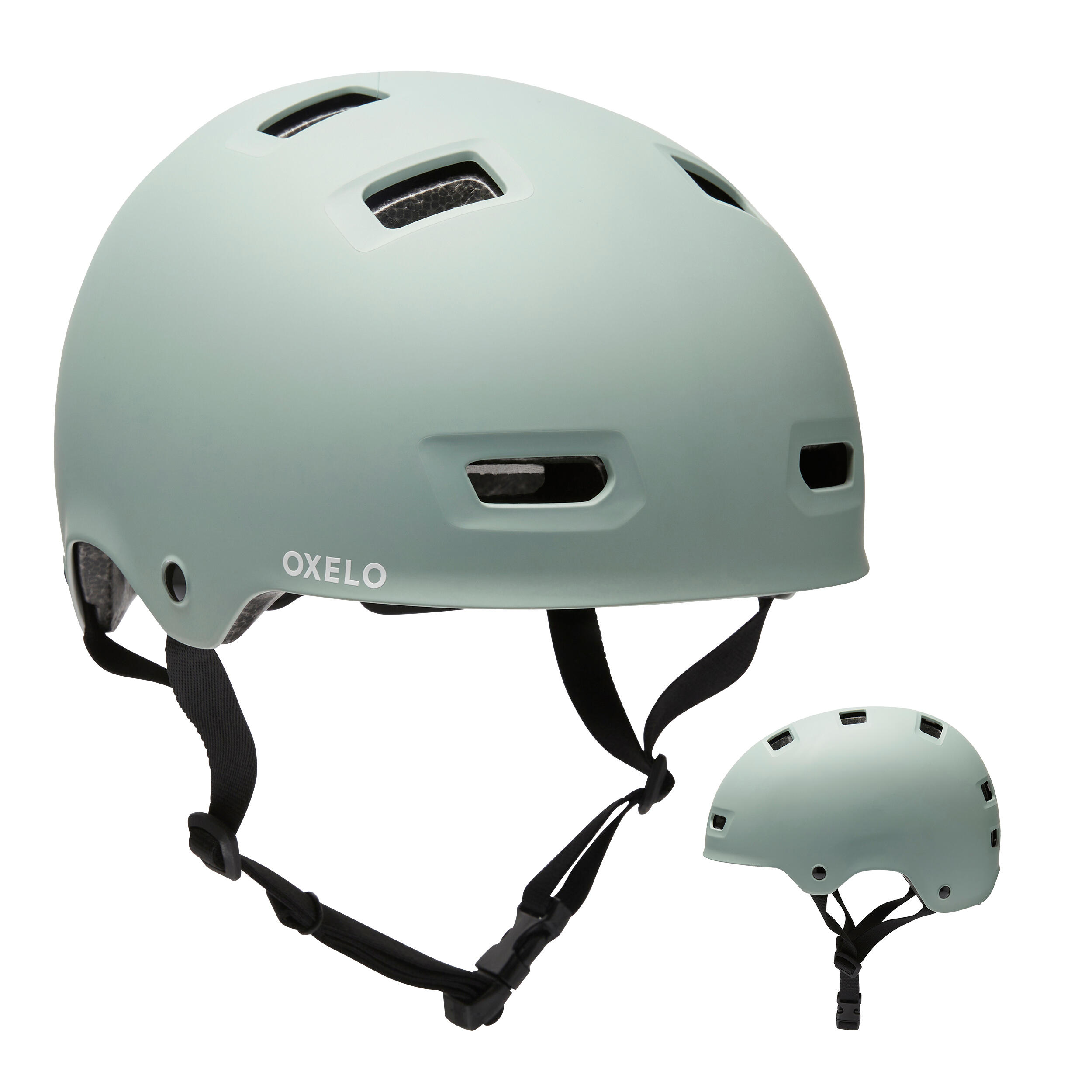 OXELO Skaterhelm Inliner Skateboard Scooter MF 500 hellkhaki