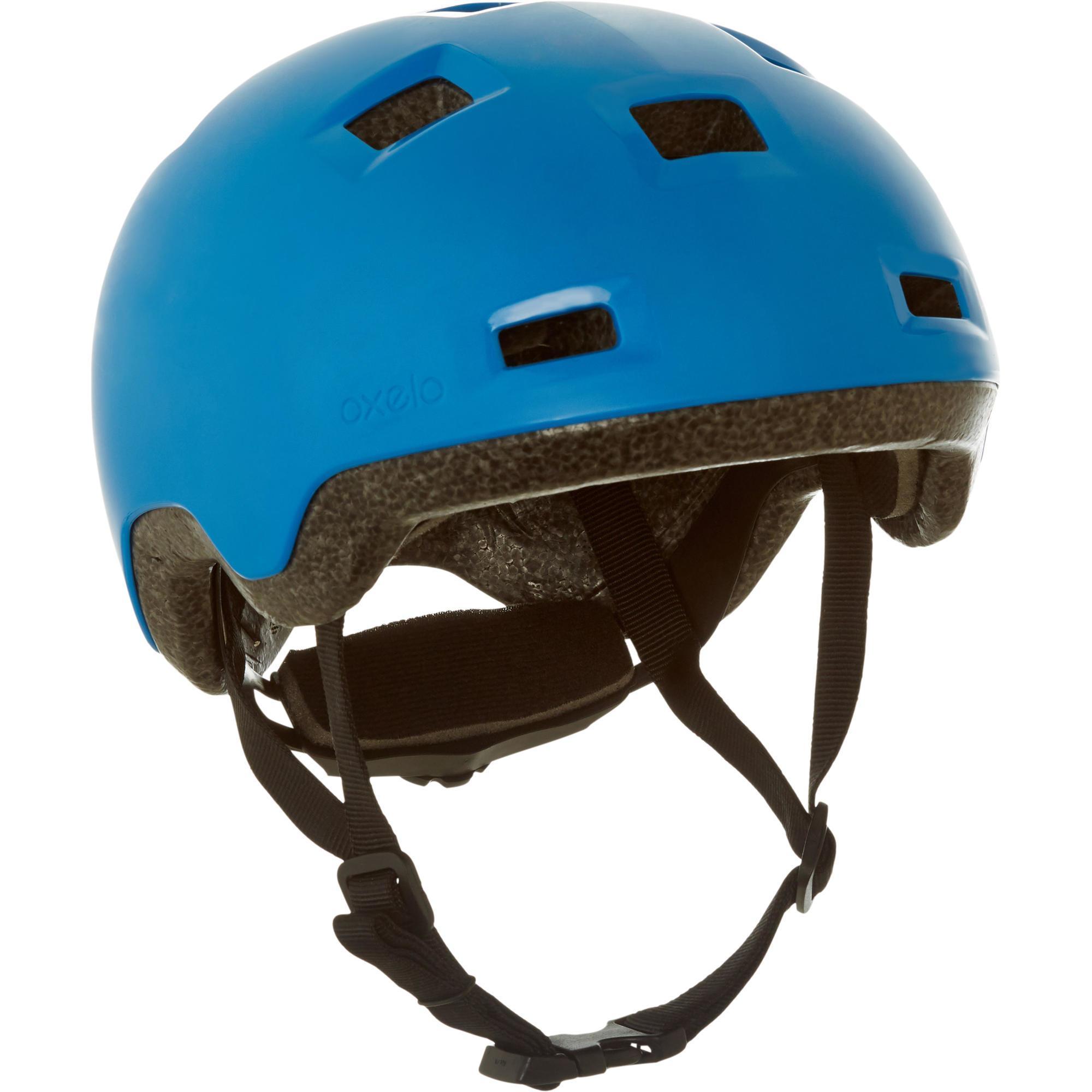 OXELO Skaterhelm Kinder fÃ¼r Inliner Skateboard Scooter - B100 blau S