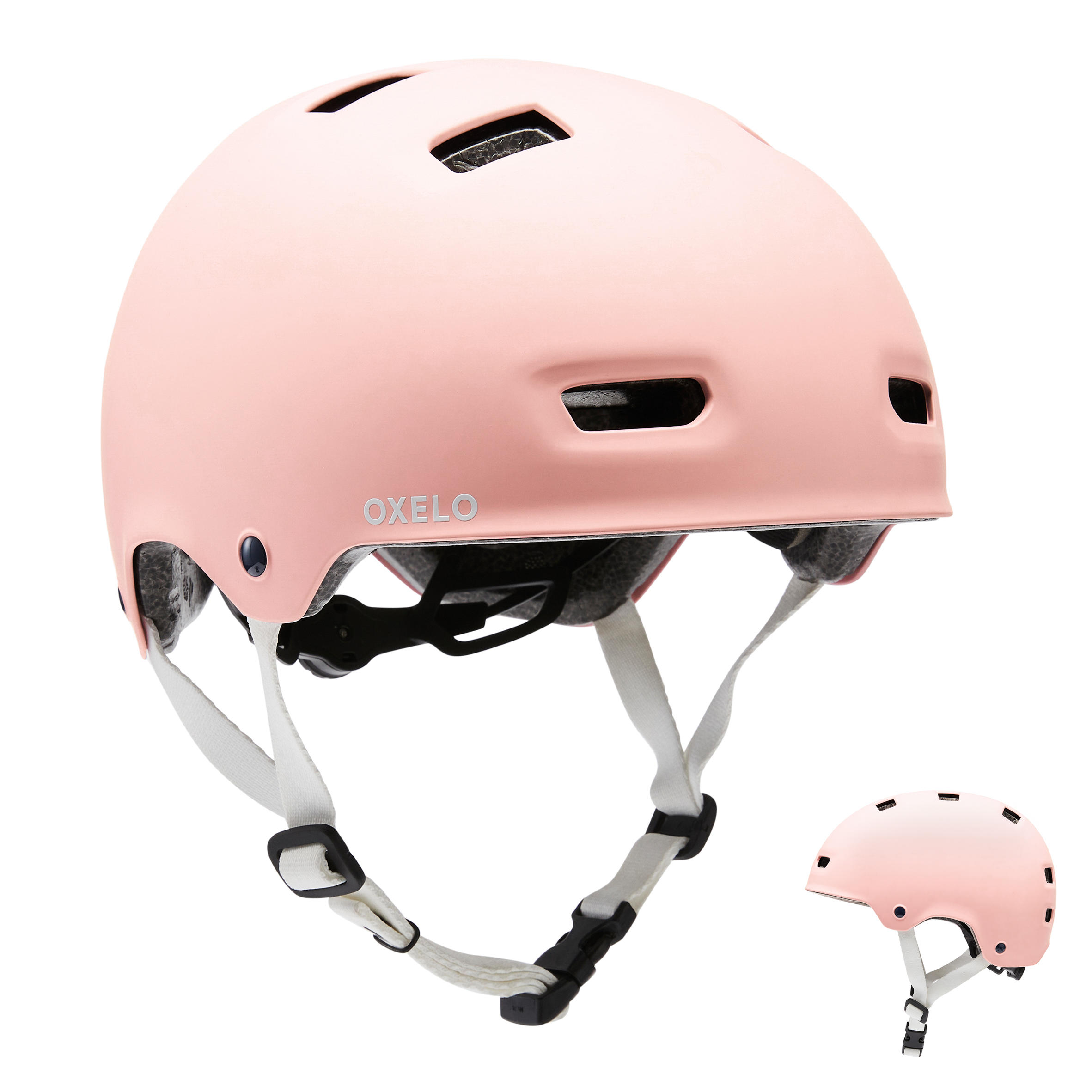 OXELO Skaterhelm MF 500 fÃ¼r Inliner Skateboard Scooter rosa XS/48-52cm