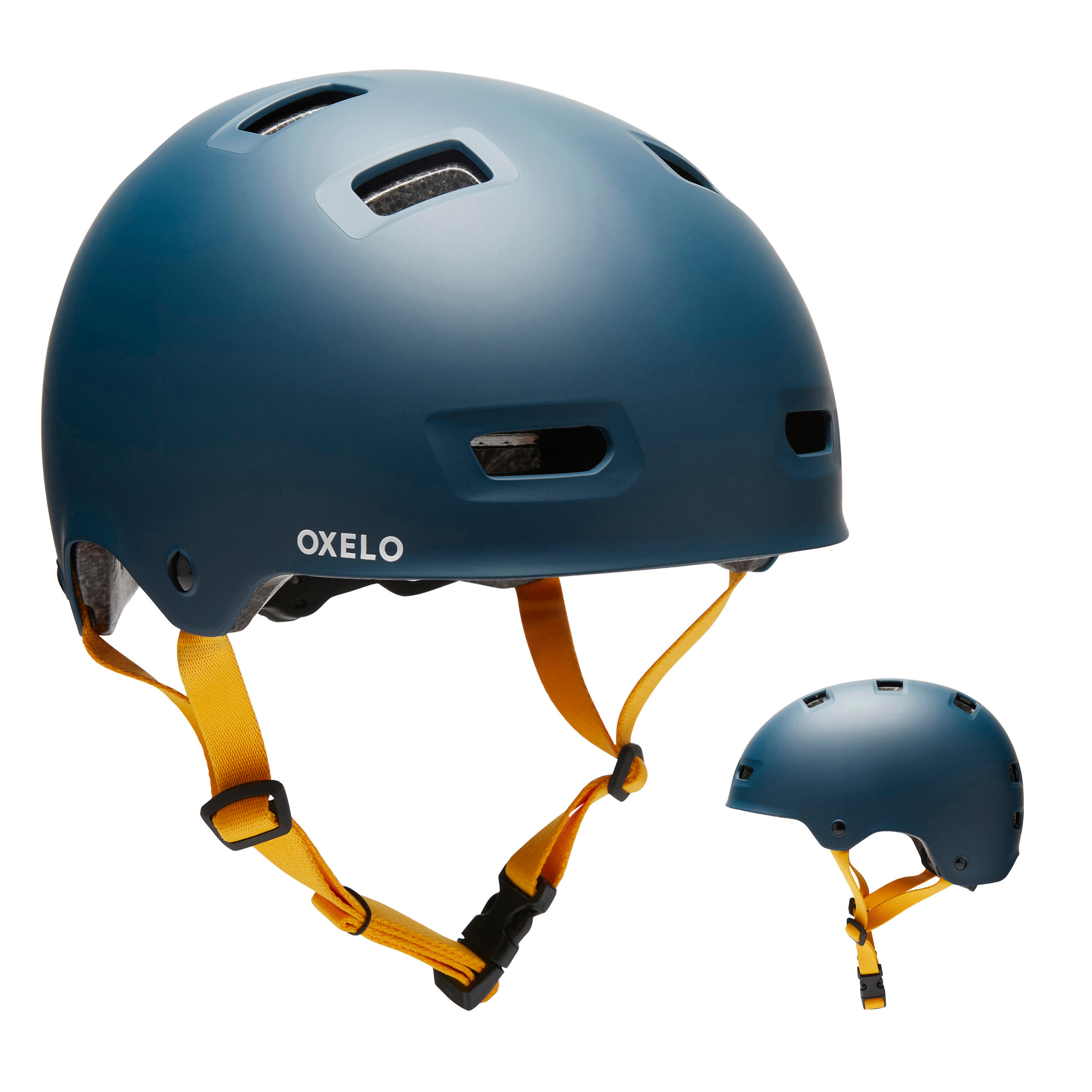 OXELO Skaterhelm MF500 für Inliner Skateboard Scooter Racing blau
