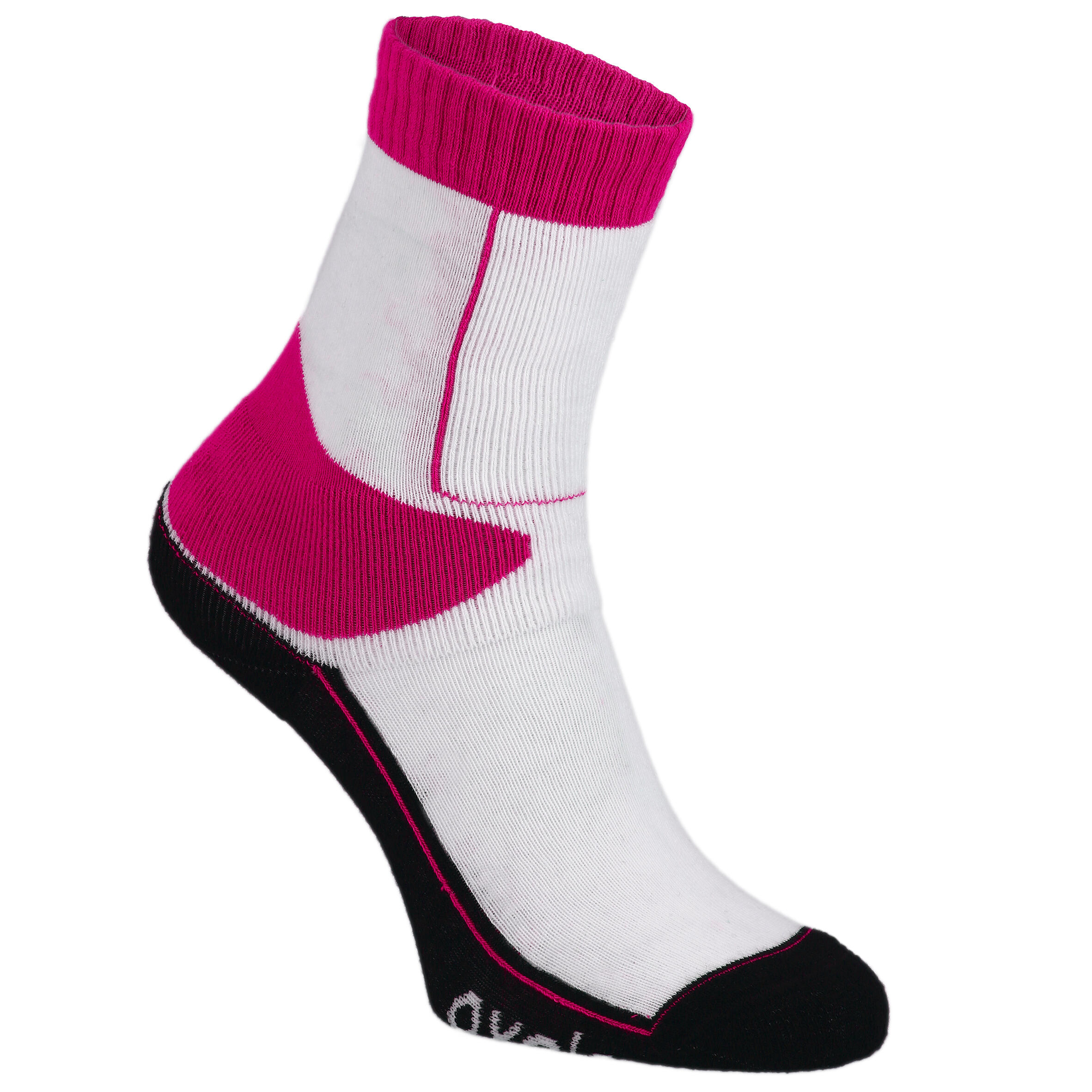 OXELO Skatersocken Oxelo Play Kinder pink/weiss 35/38