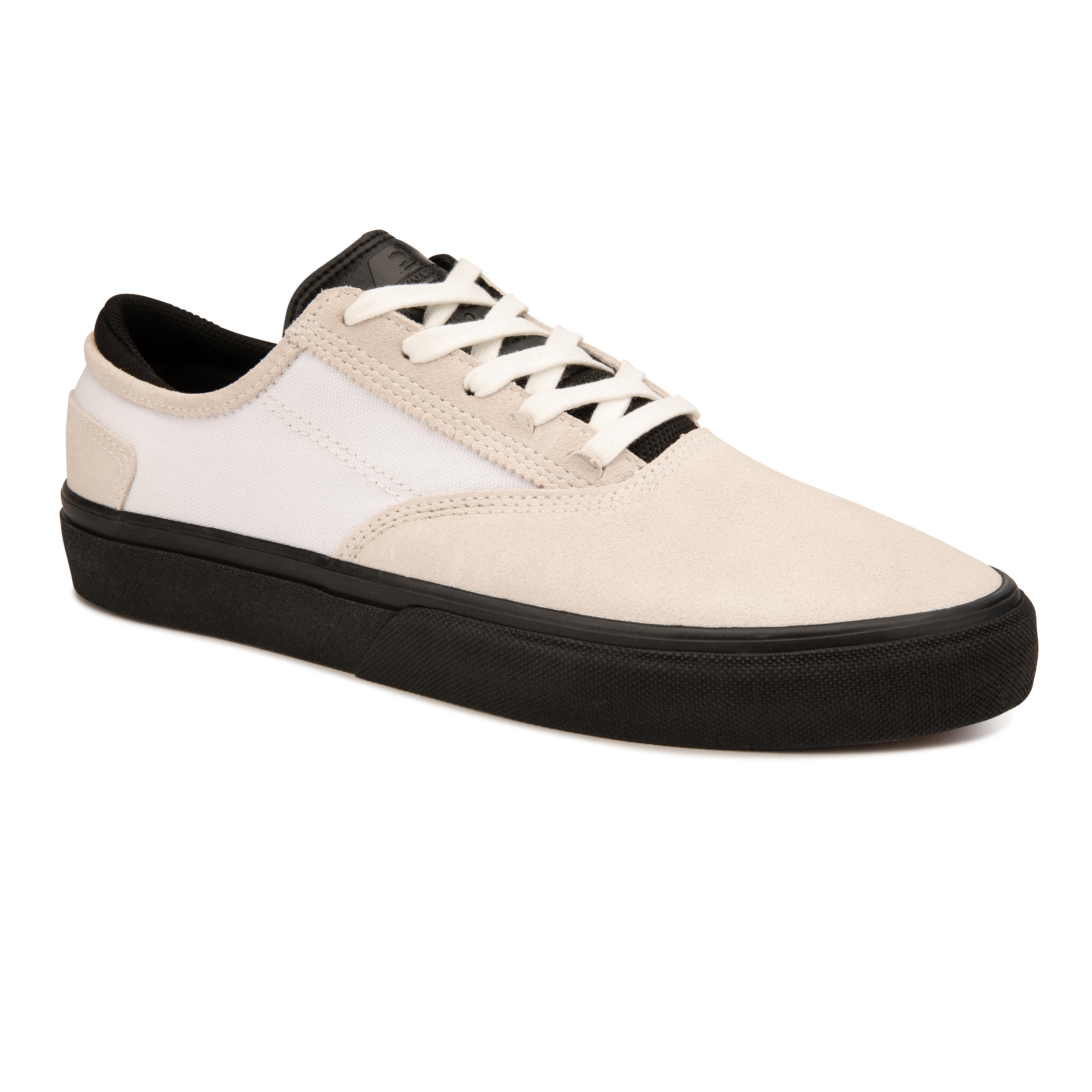 OXELO Skateschuh Vulca 500 II vulkanisiert Damen/Herren weiss/schwarz 40