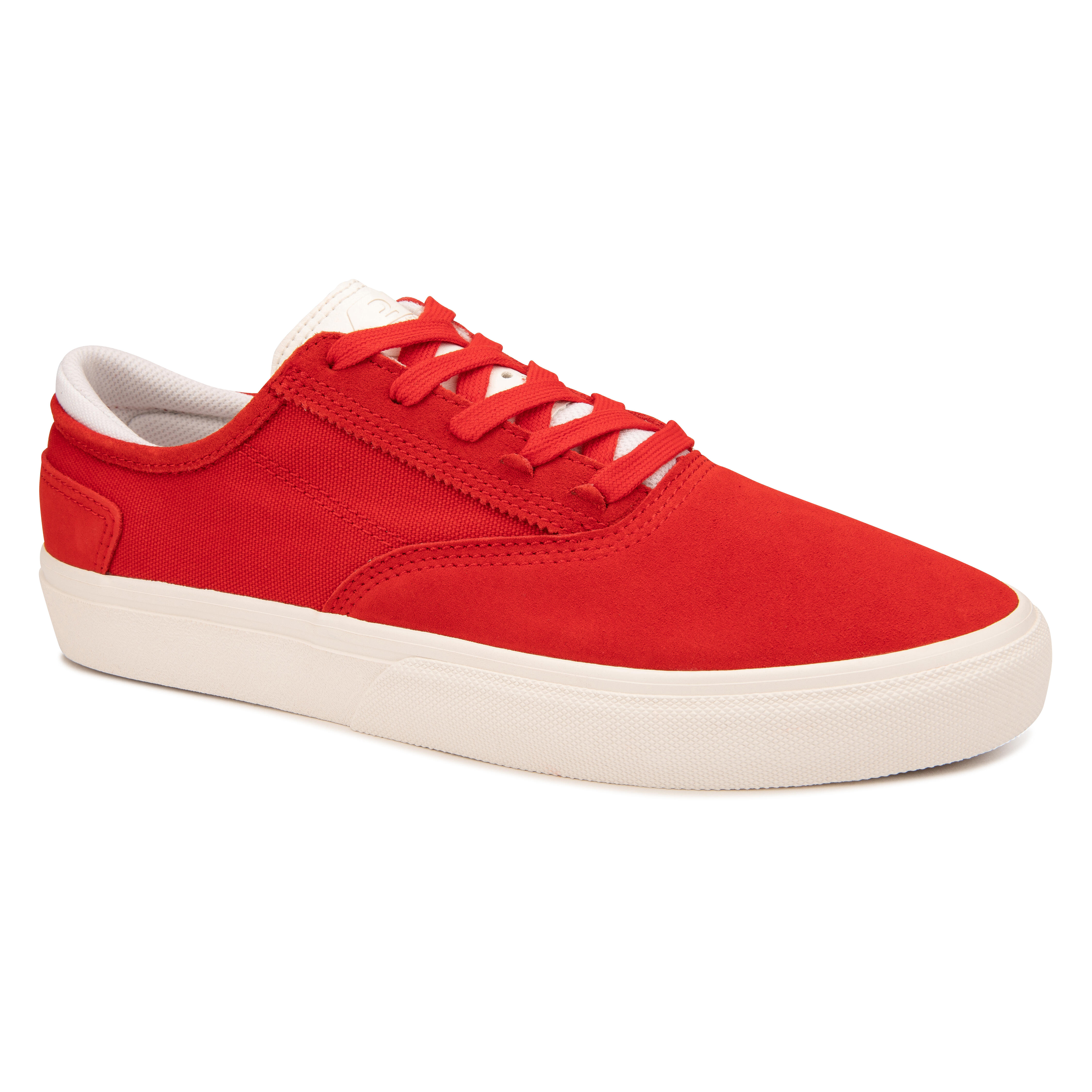 OXELO Skateschuhe Vulca 500 II vulkanisiert Damen/Herren rot/weiss 38