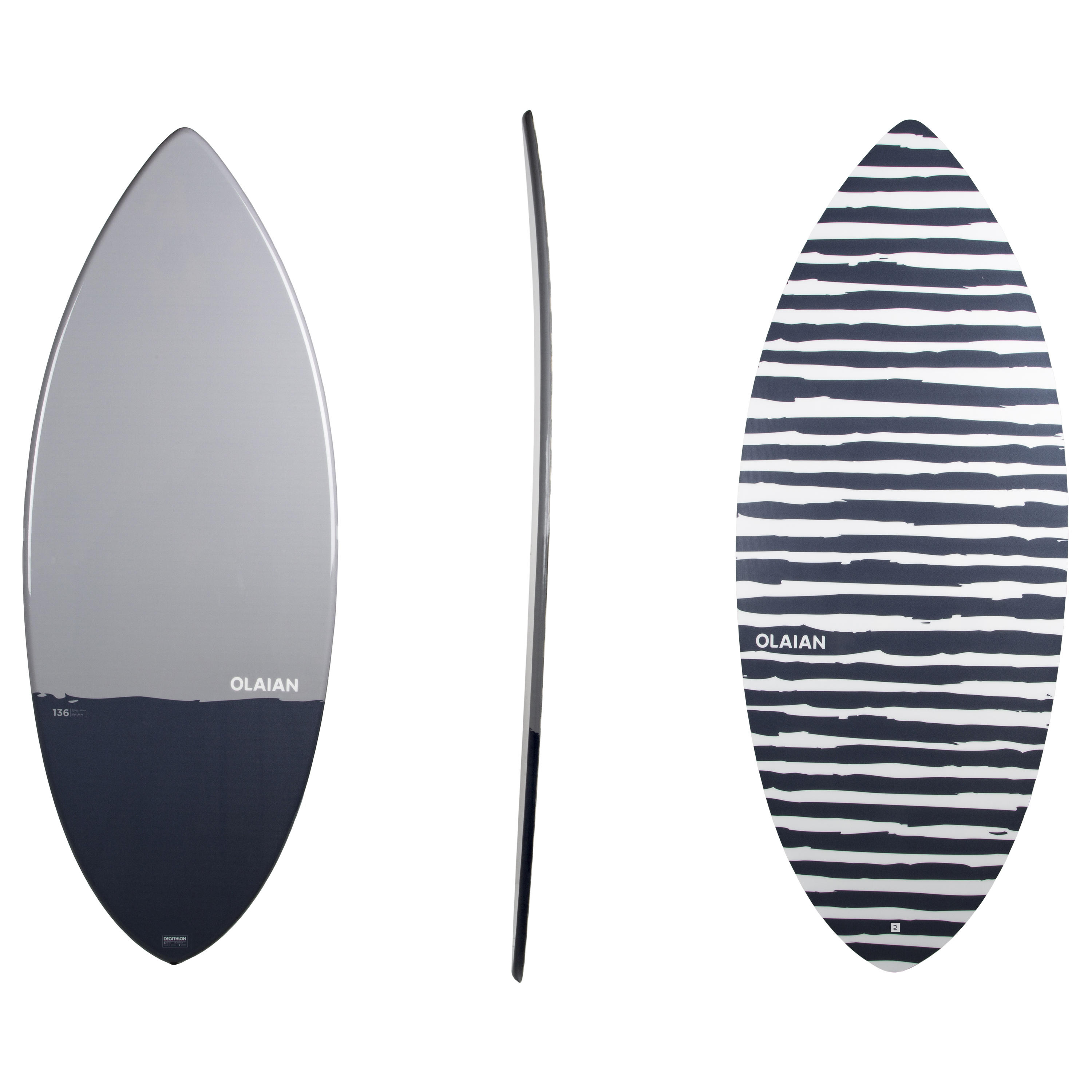 RADBUG Skimboard Composite-Fasern Erwachsene 900 blaugrau EINHEITSGRÖSSE
