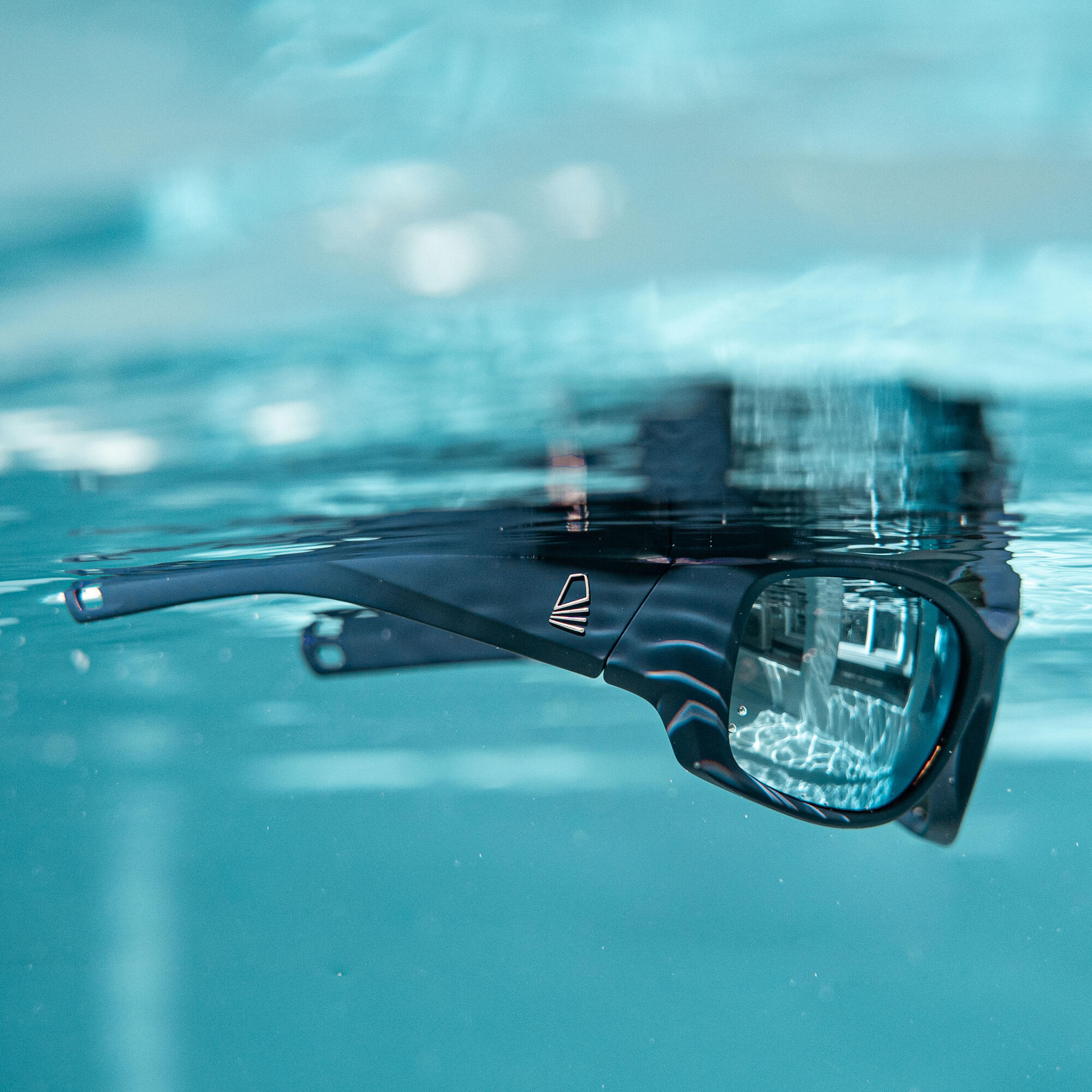 TRIBORD Sonnenbrille Segeln Kinder polarisierend schwimmfähig - 100 dunkelblau EINHEITSGRÖSSE