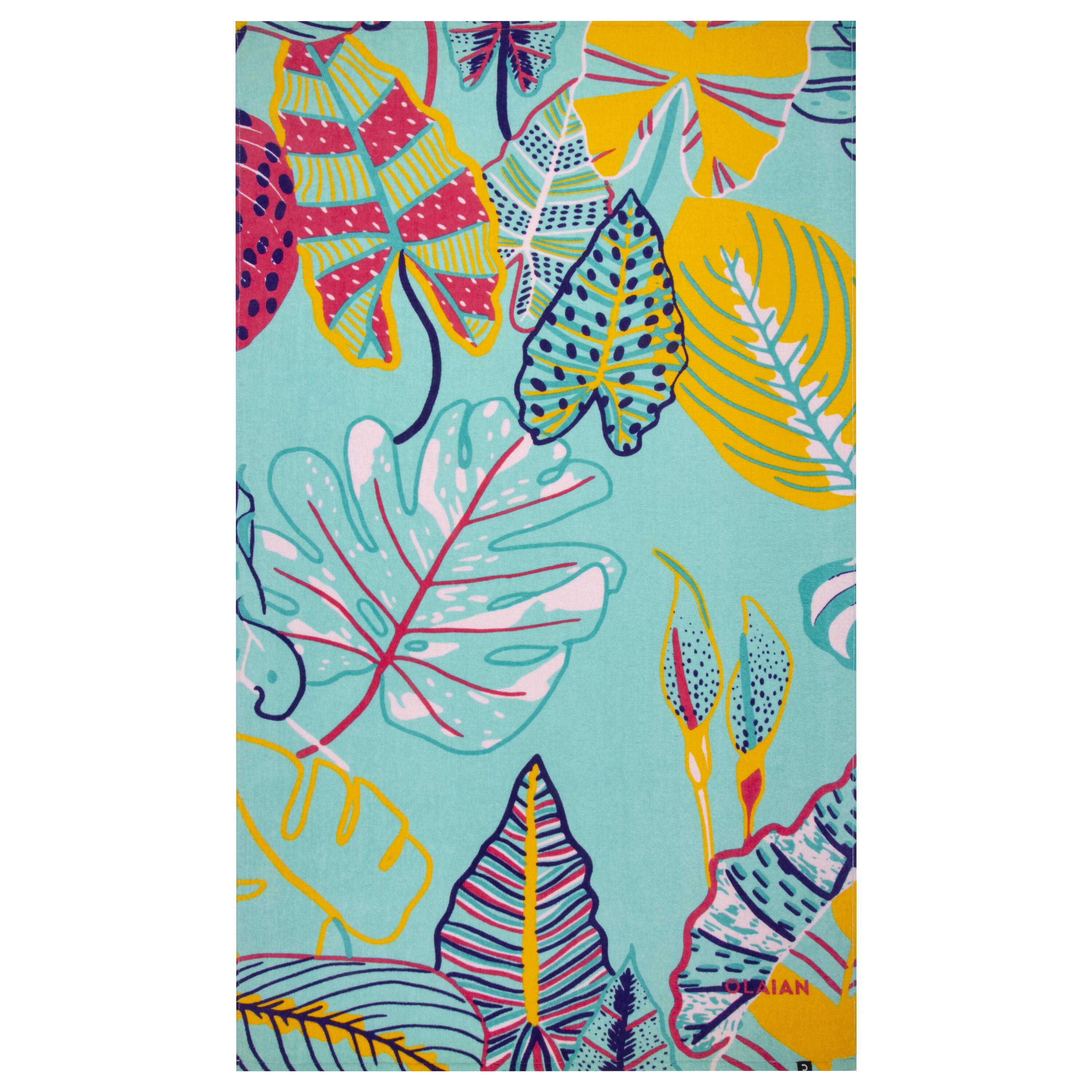 OLAIAN Strandhandtuch Fully 145 Ã— 85Â cm tÃ¼rkis/orange/rosa EINHEITSGRÃ–SSE