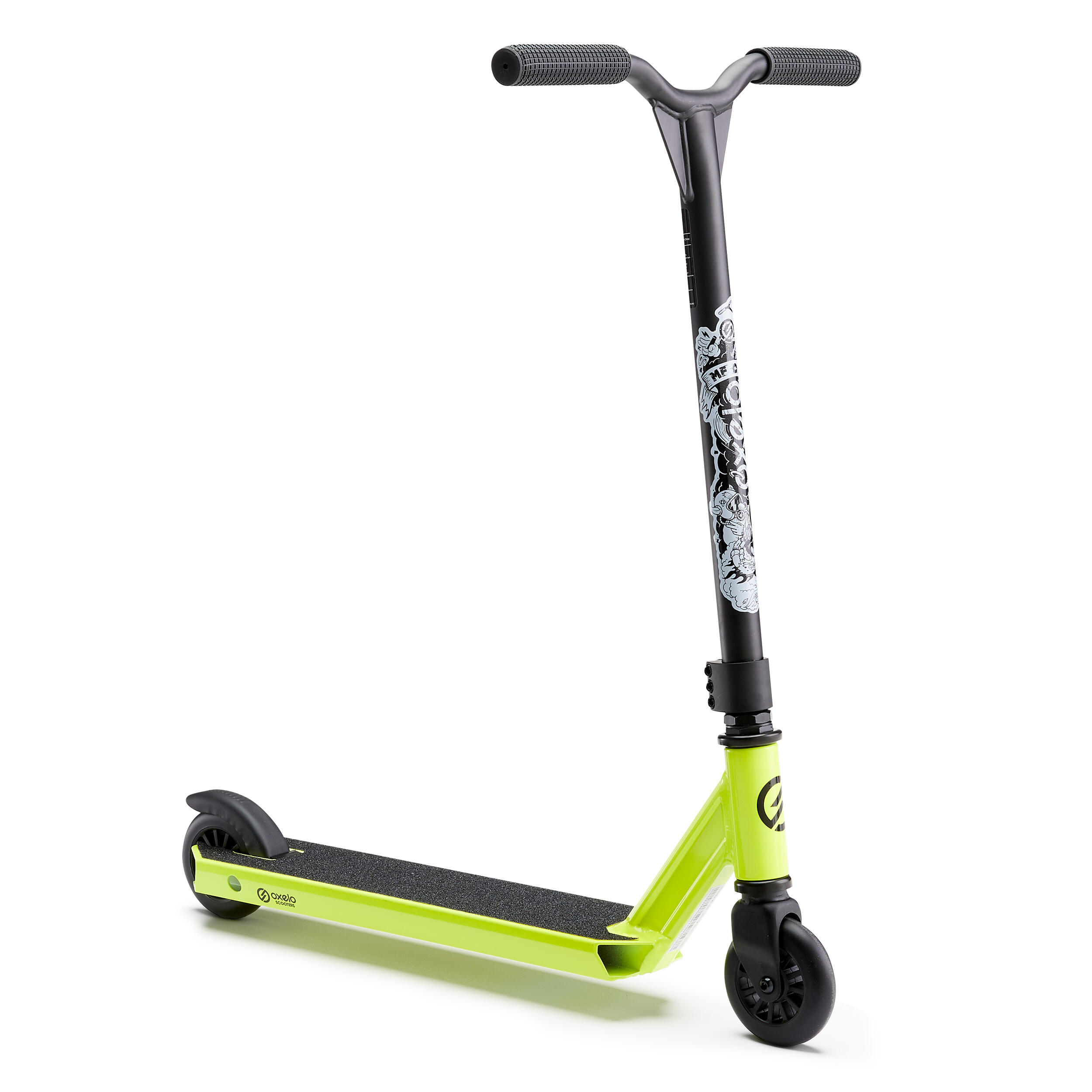 OXELO Stunt Scooter Roller Freestyle MF One gelb EINHEITSGRÃ–SSE