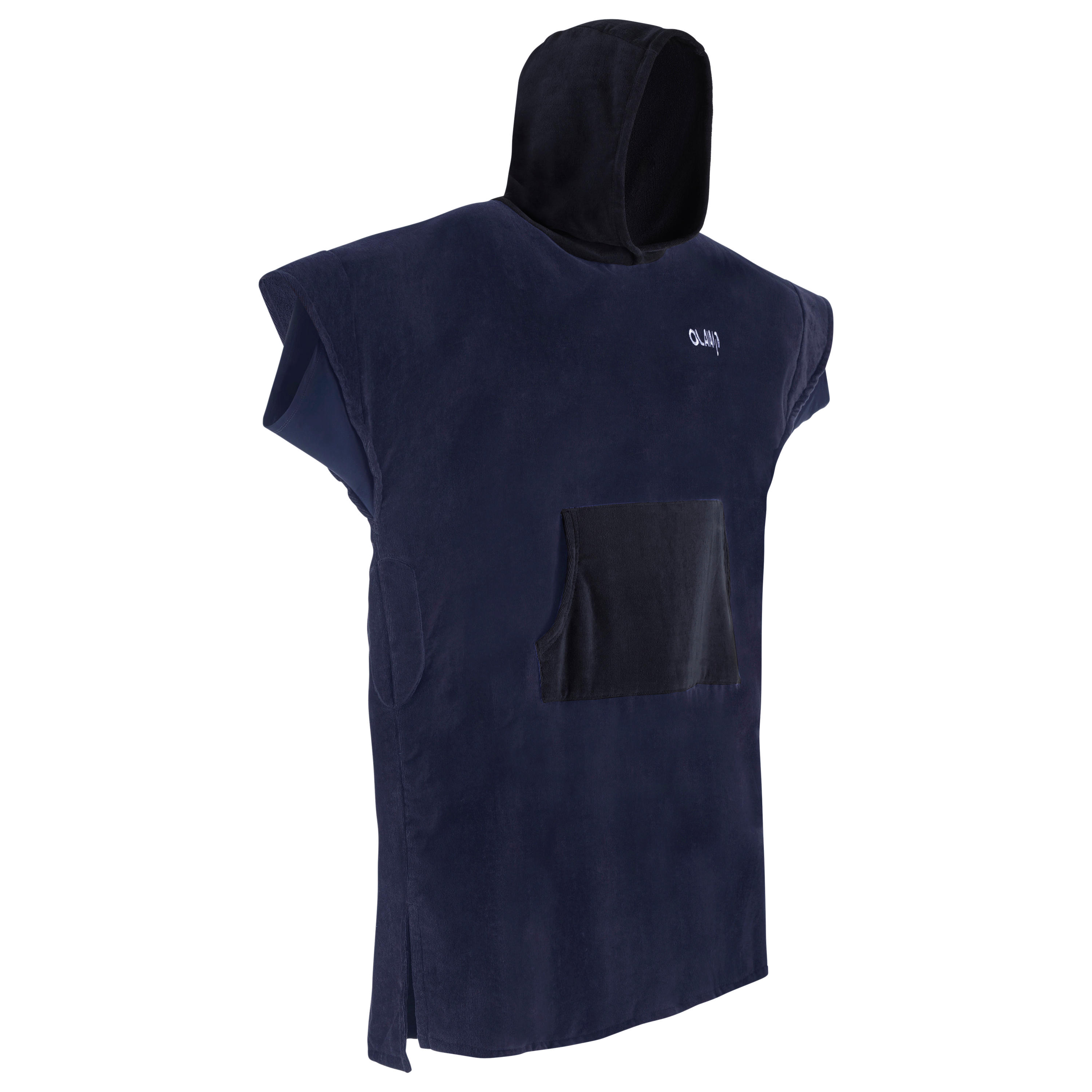 OLAIAN Surf-Poncho 900 Damen/Herren dunkelblau EINHEITSGRÃ–SSE