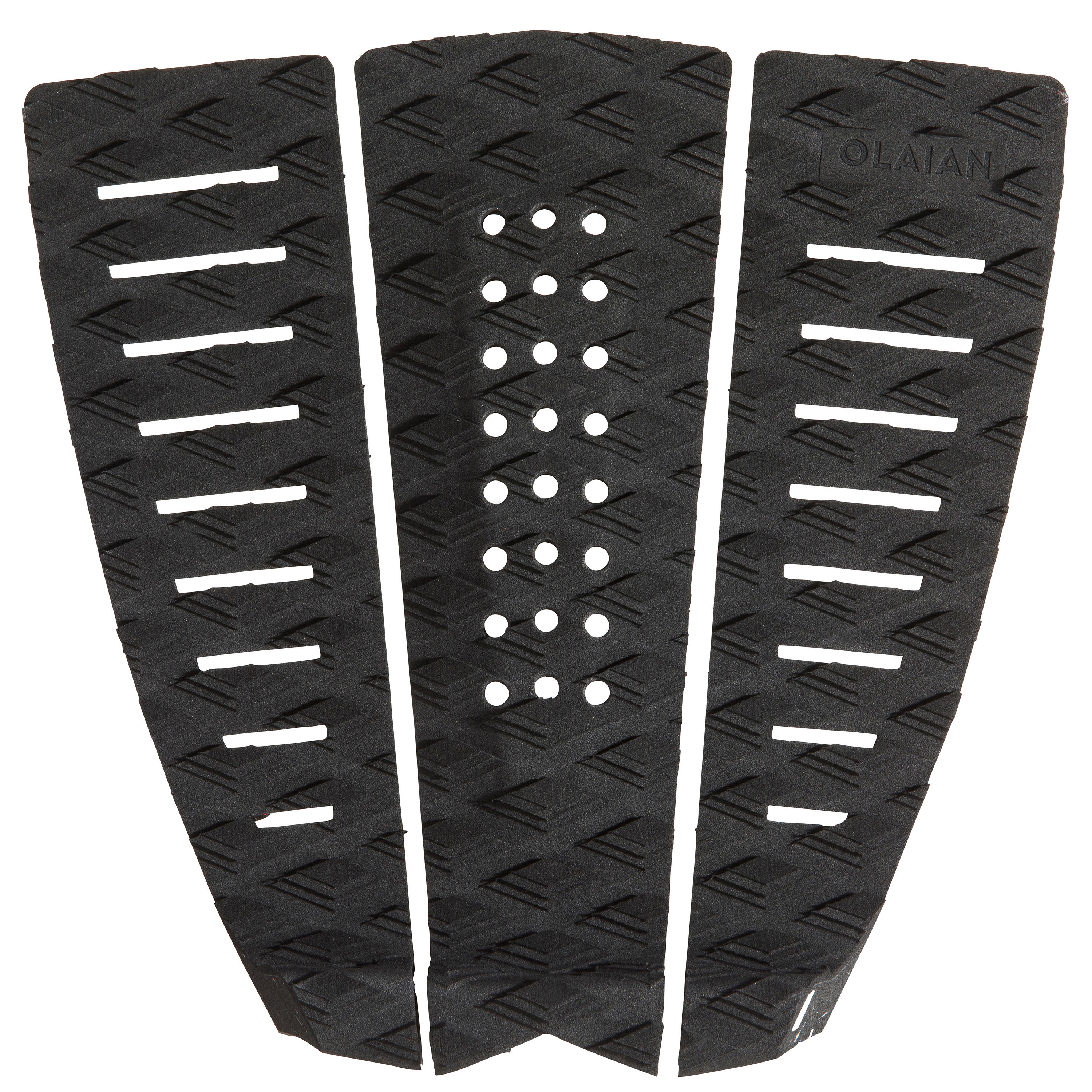 OLAIAN Surfboard Pad RÃ¼ckfuÃŸ 3-teilig - schwarz EINHEITSGRÃ–SSE