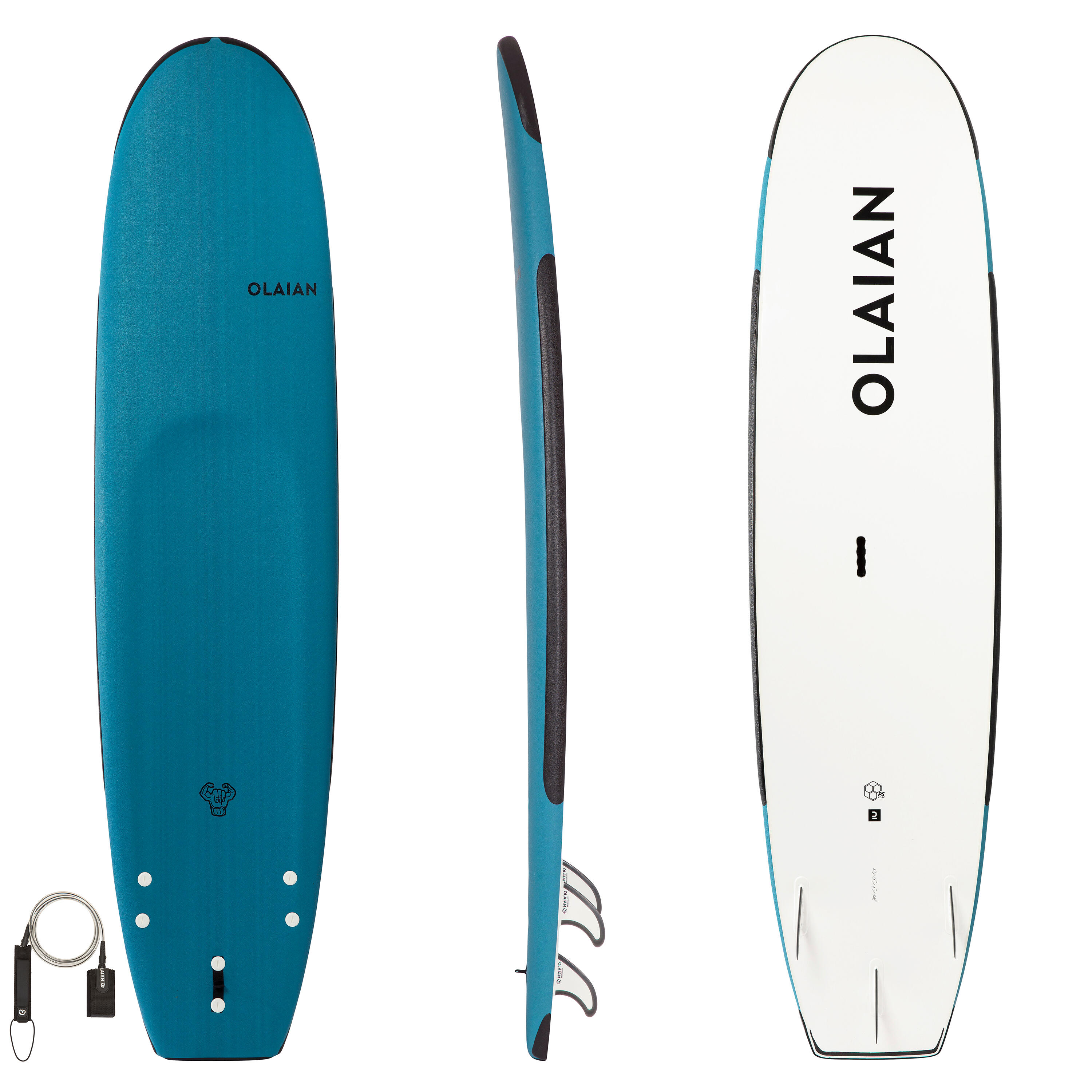 OLAIAN Surfboard Soft 100 Surfschule verstärkt 8'2