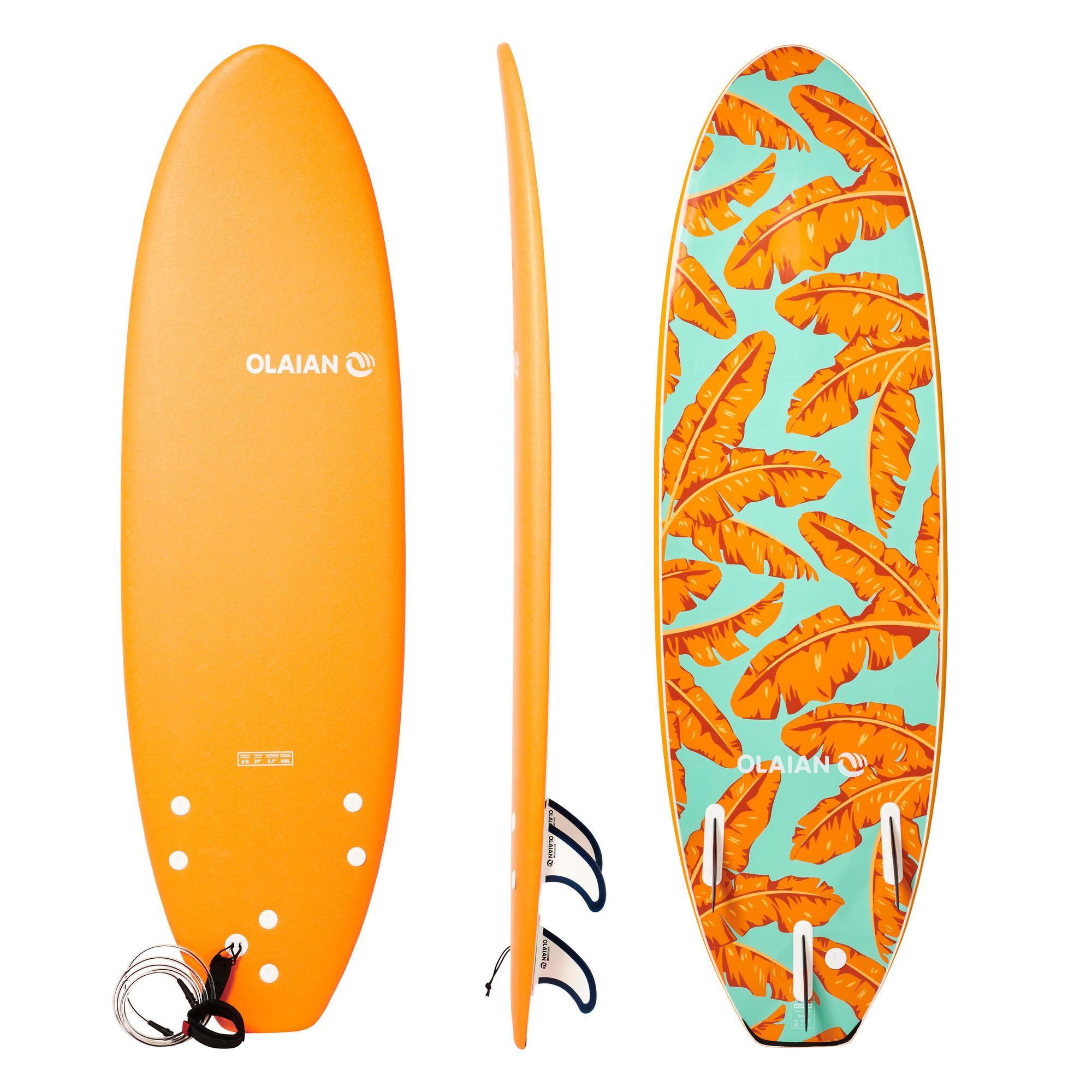 OLAIAN Surfboard Soft 500 6' 40 L EINHEITSGRÃ–SSE