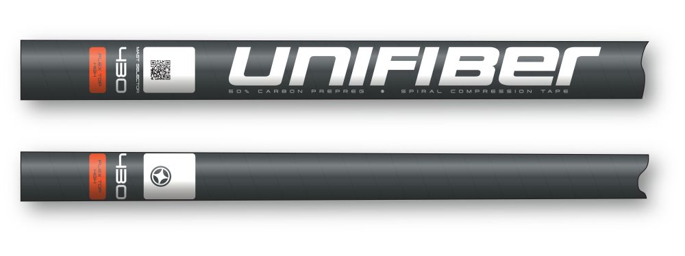 Unifiber Windsurf Mast SDM Red Curve mit High Flextop FH
