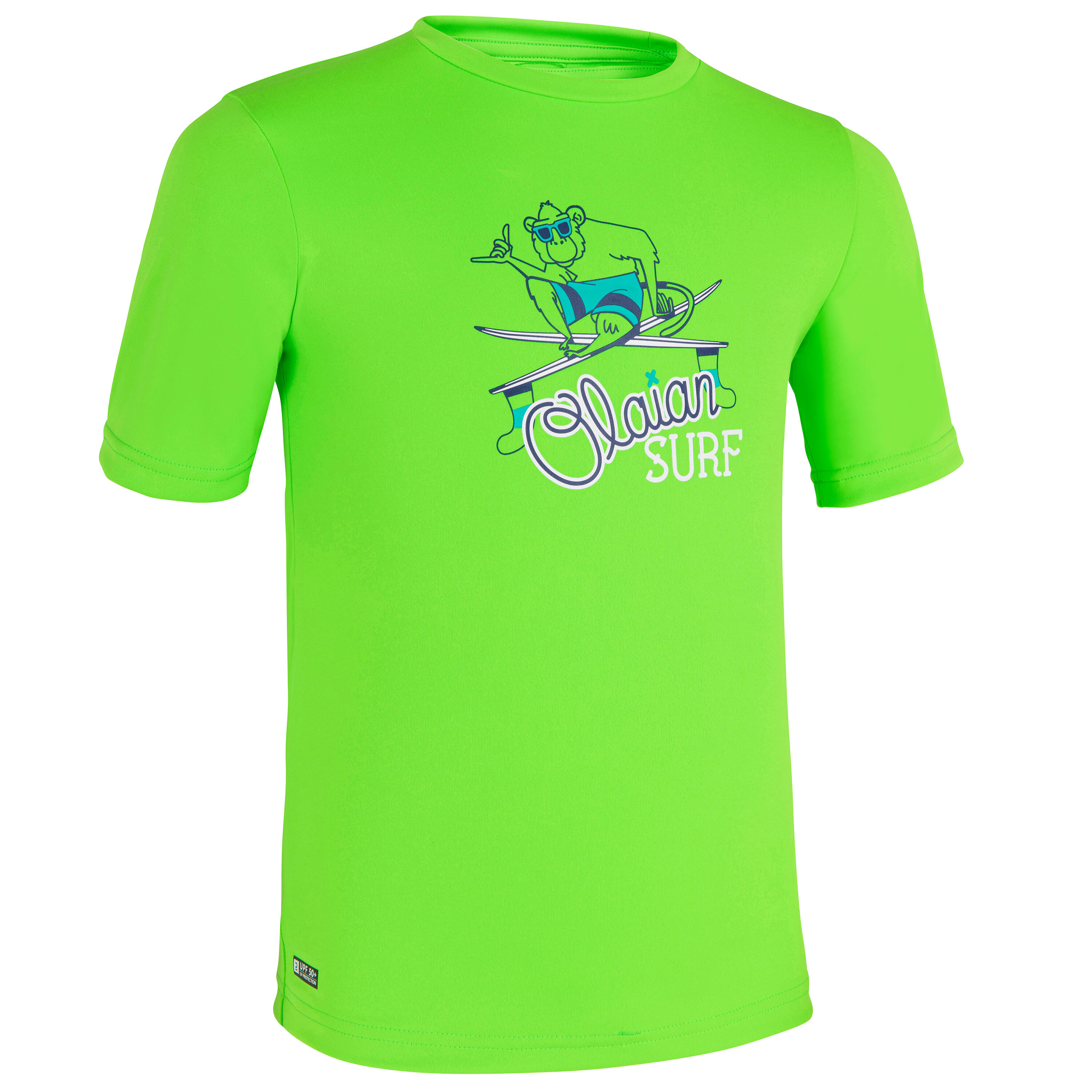 OLAIAN UV-Shirt Kinder UV-Schutz 50+ grün/bedruckt 4 Jahre - Gr. 100