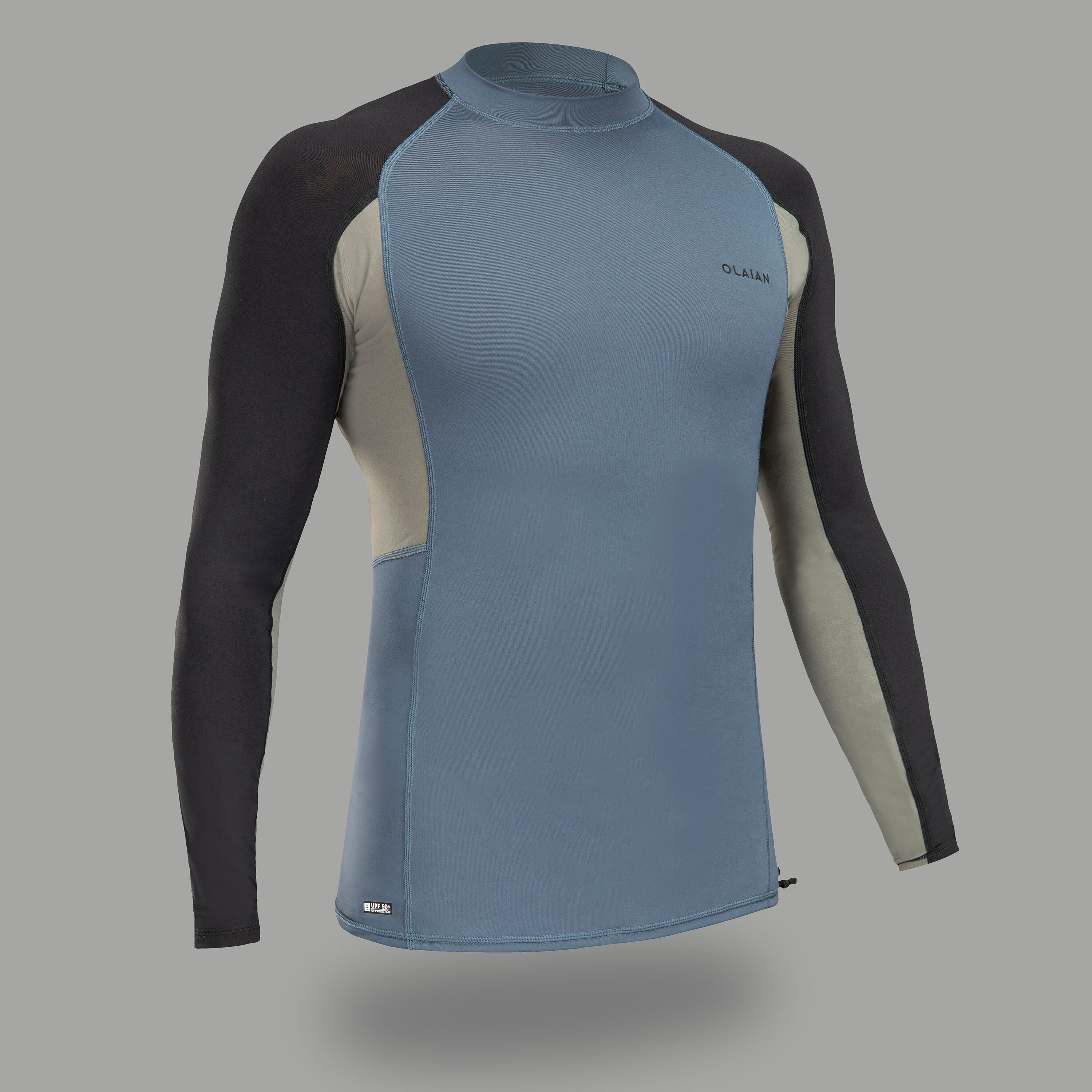 OLAIAN UV-Shirt Surf-Top 500 Langarm grau M