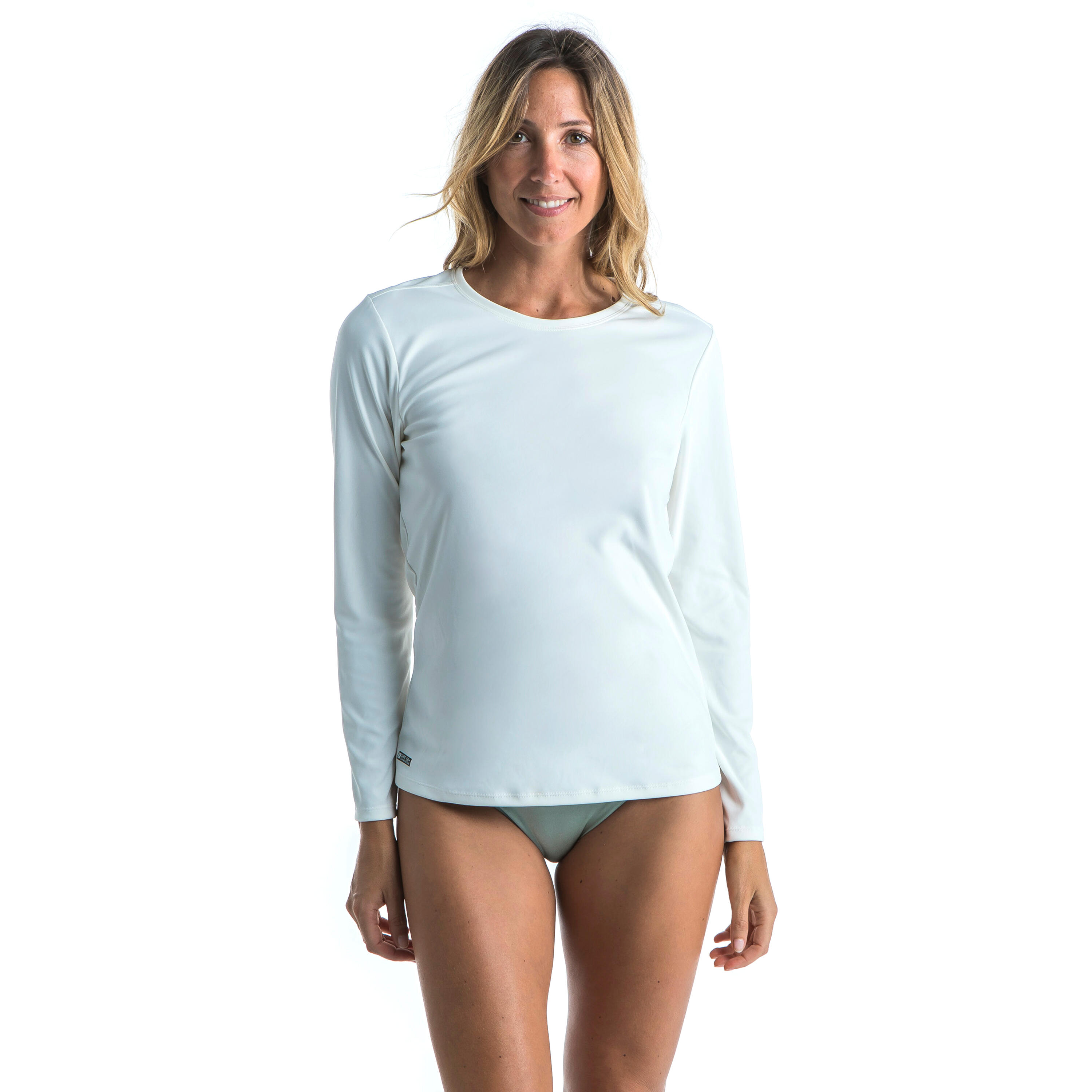 OLAIAN UV-Shirt Surfen Malou langarm Damen greige (ungefärbt) XS