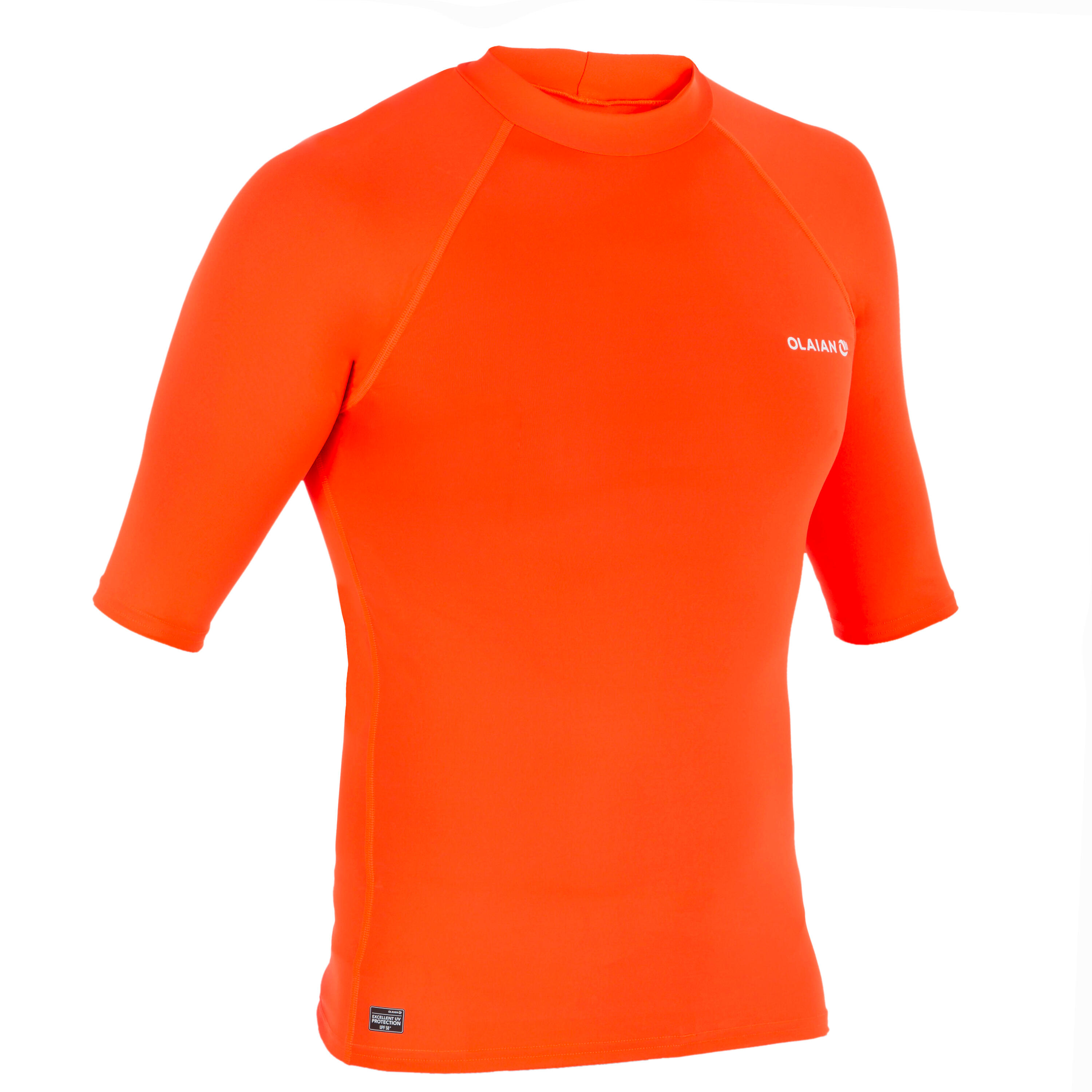 OLAIAN UV-Shirt kurzarm ÚV-Top 100 Herren neon-orange 2XL