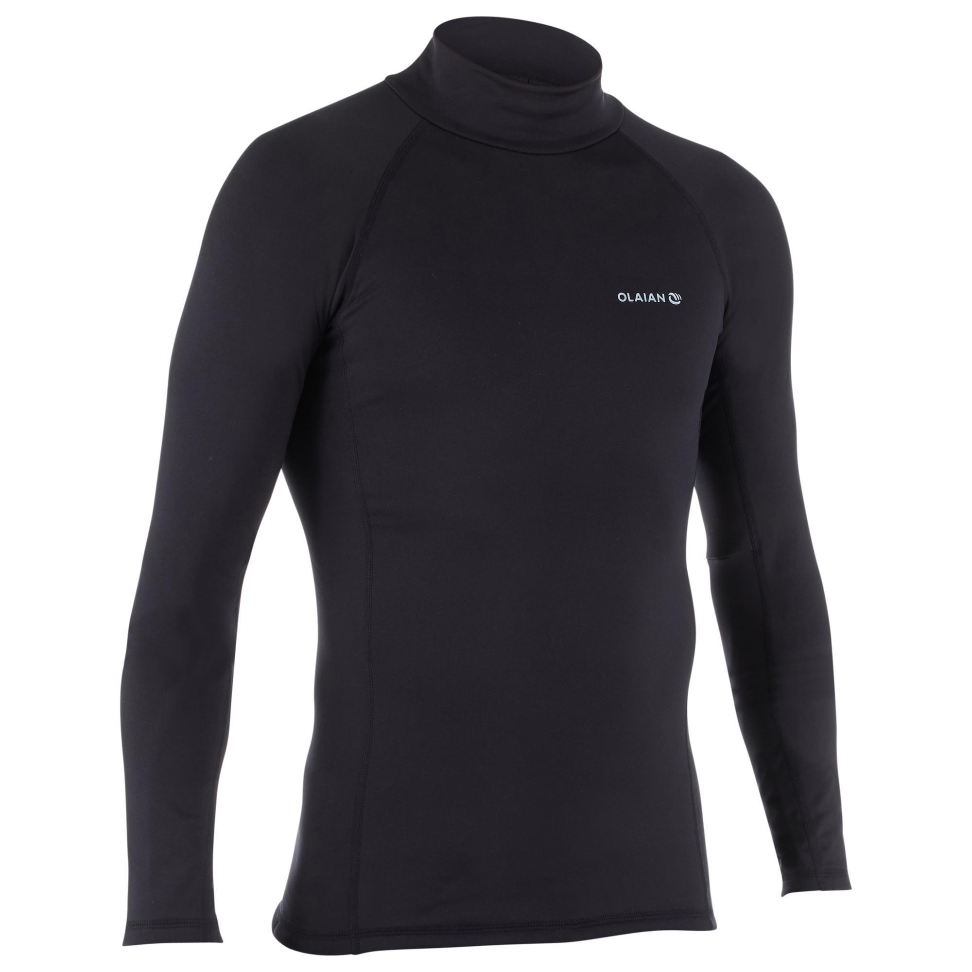 OLAIAN UV-Shirt langarm Herren UV-Schutz 50+ 900 Fleece schwarz S