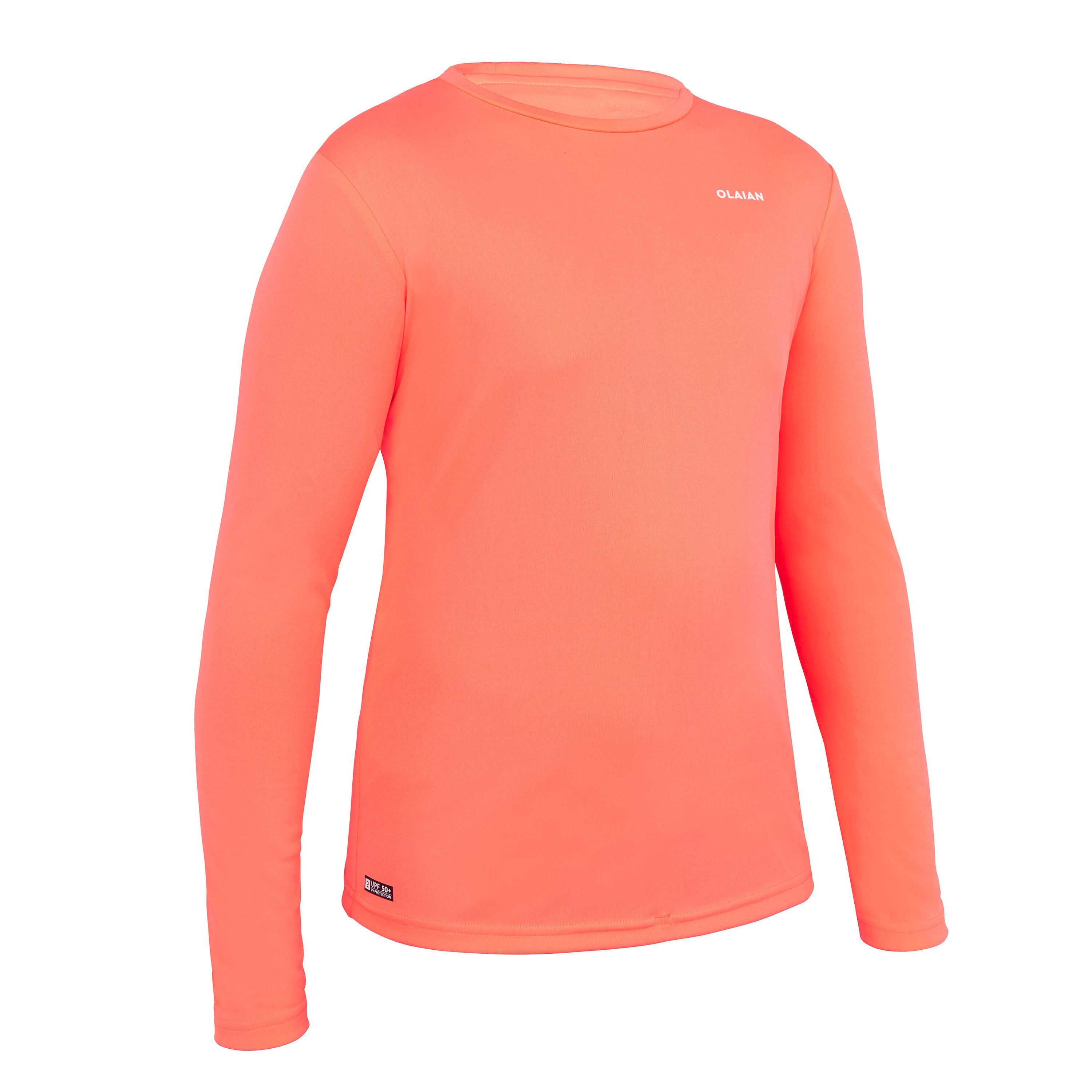 OLAIAN UV-Shirt langarm Surfen Kinder koralle 10 Jahre - Gr. 140