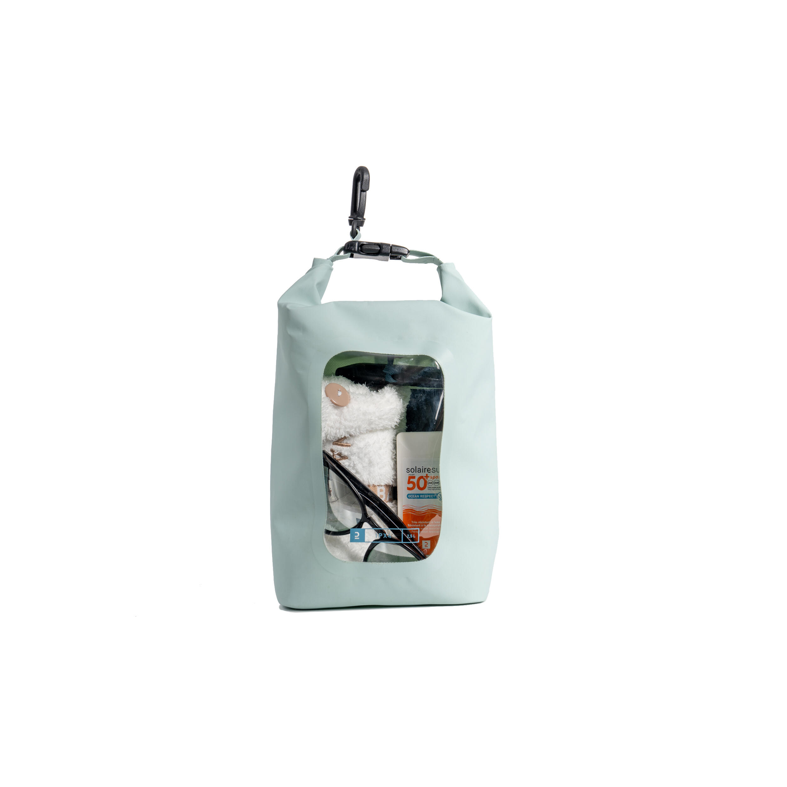 ITIWIT Wasserfeste Tasche 2,5 L mit Schutzart IPX4 und Sichtfenster. EINHEITSGRÖSSE