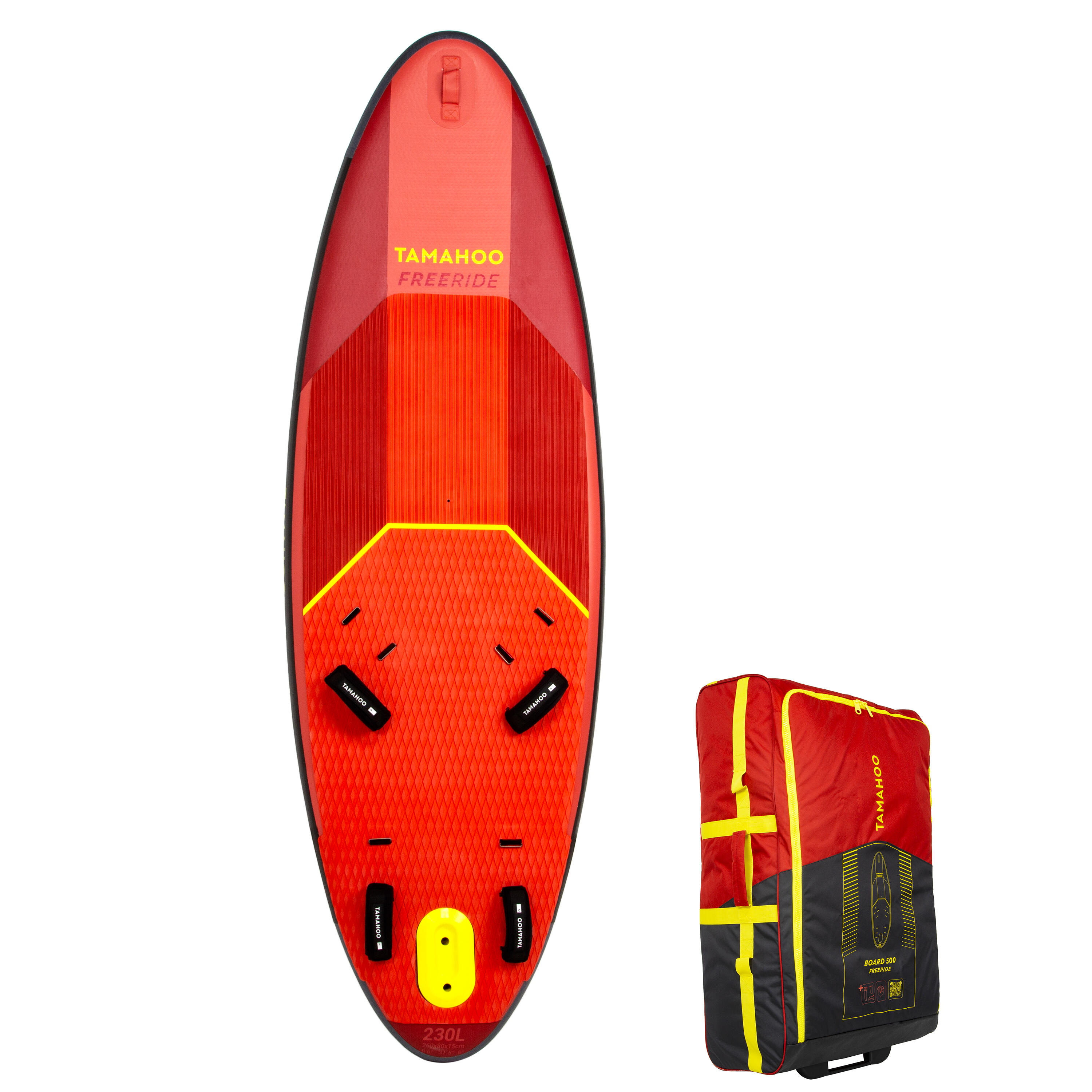 TAMAHOO Windsurf-Board Freeride 500 aufblasbar rot EINHEITSGRÃ–SSE