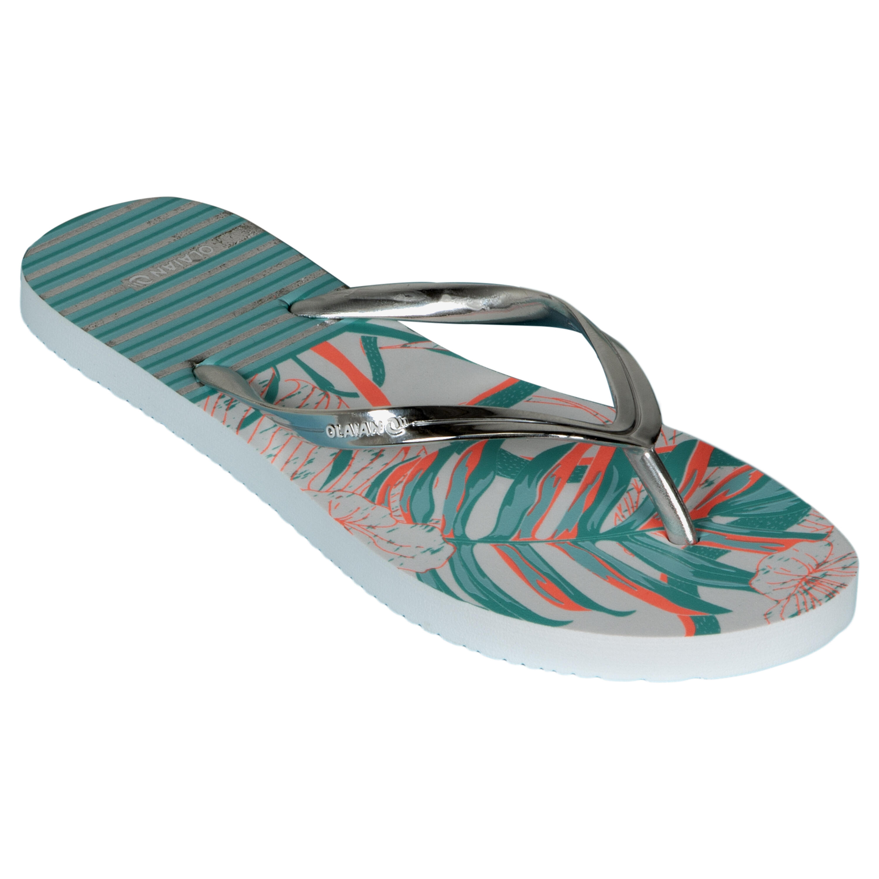 OLAIAN Zehensandalen Damen 120 Tropic blau/weiÃŸ/orange 41
