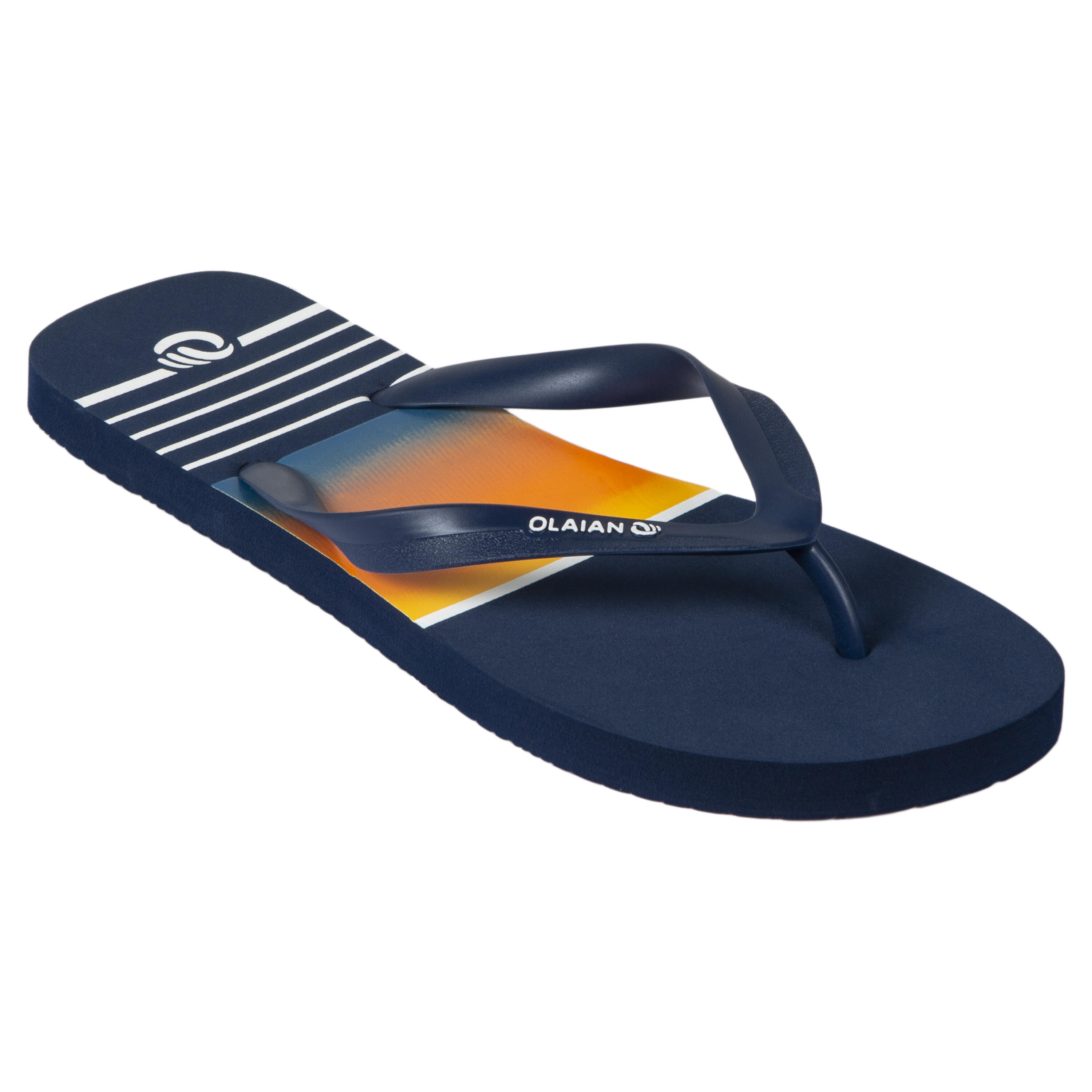 OLAIAN Zehensandalen Herren 120 Sunset blau/orange 43