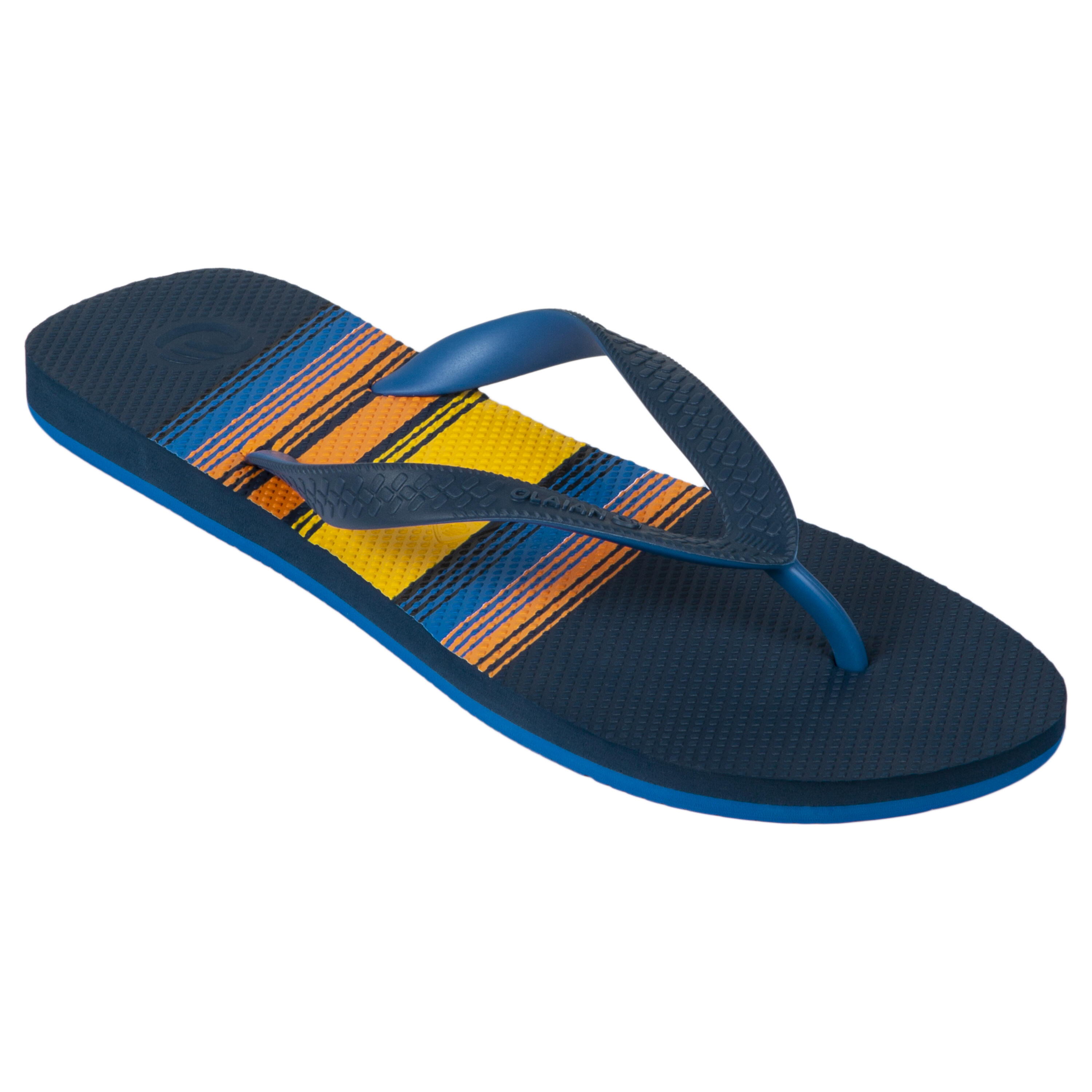 OLAIAN Zehensandalen Herren 190 Sunstripes dunkelblau/orange 45
