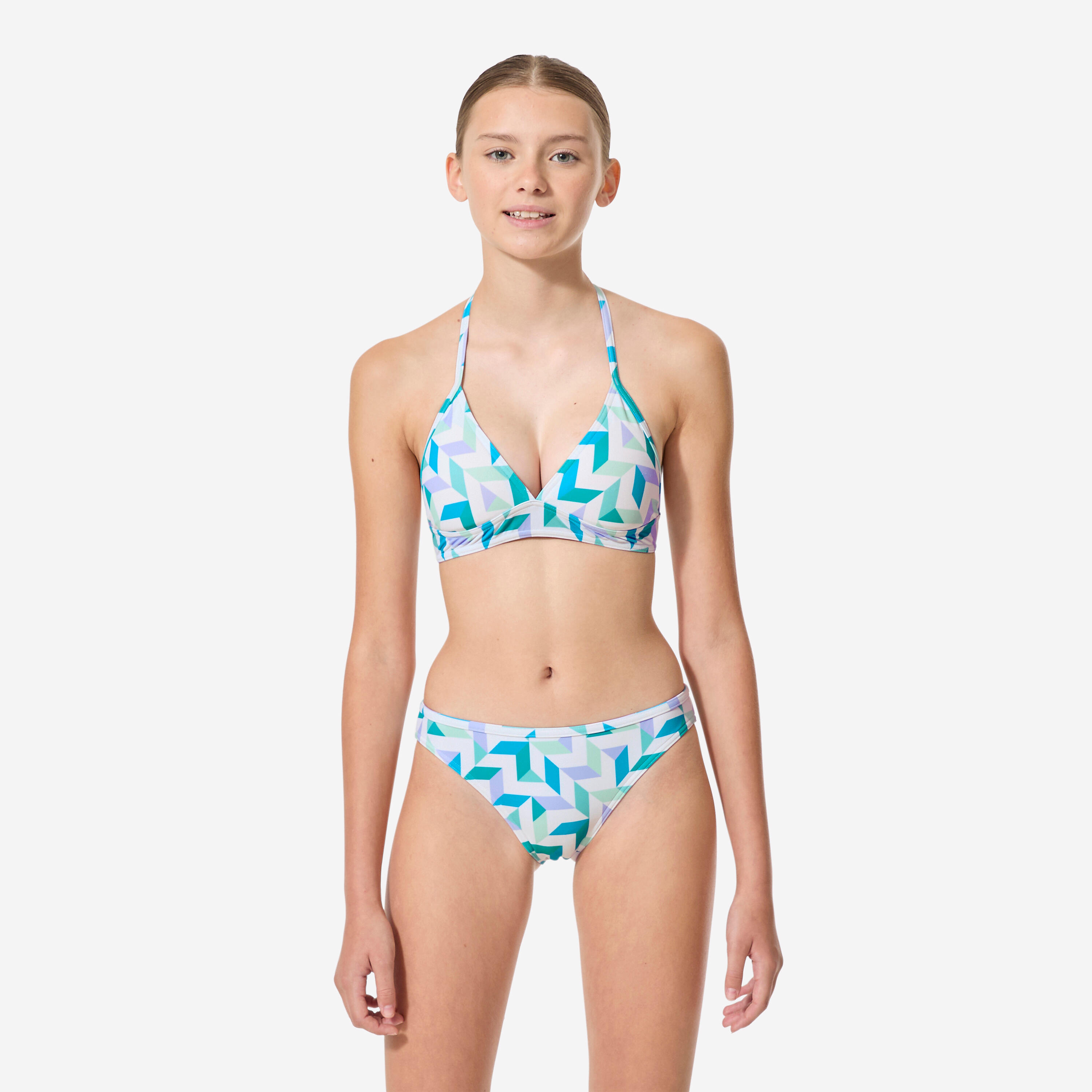 Decathlon Bikini-Set Mädchen Tali Geomina türkis