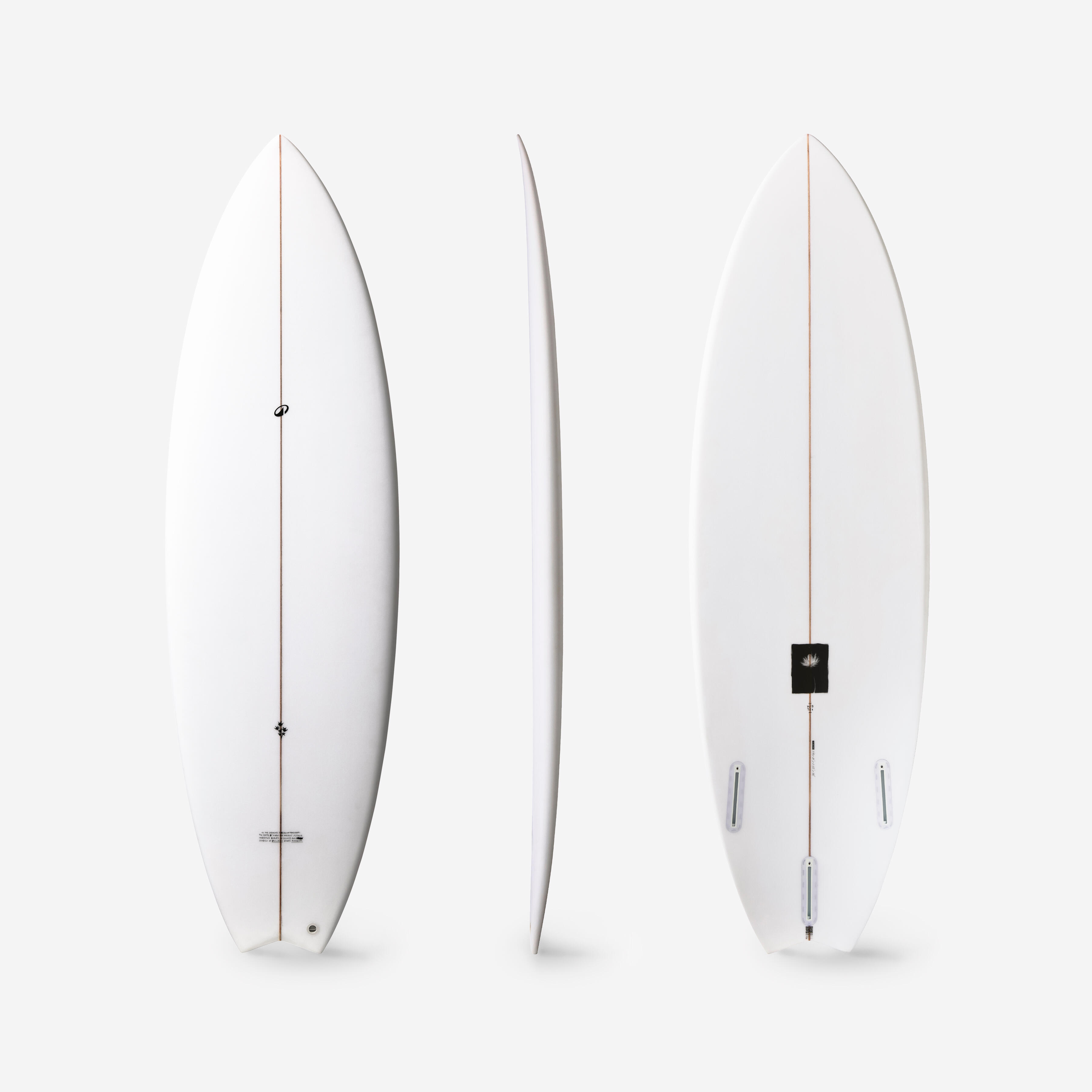 OLAIAN Shortboard 5'8 bis 6' für kleine Wellen mit Futures Finnenboxen ohne Finnen