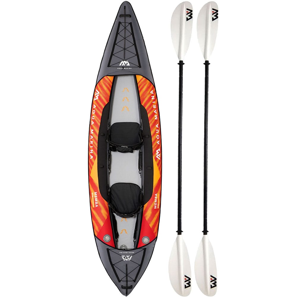 Aqua Marina Memba 390 Touring 2 Person Kayak Black Orange