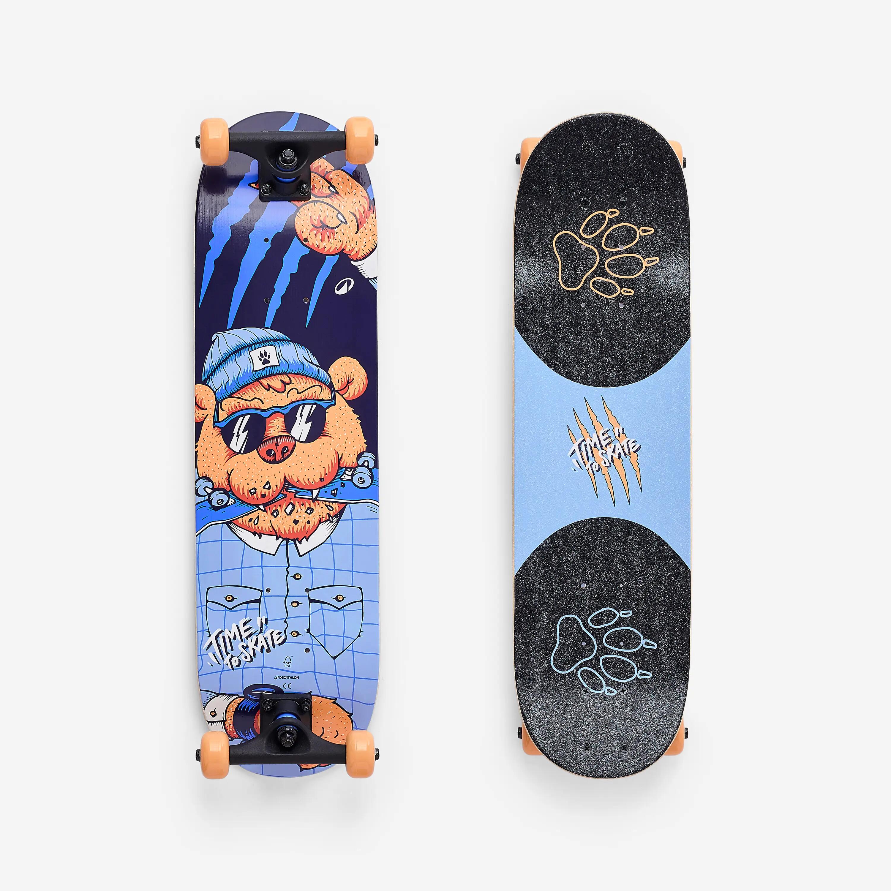 Decathlon Skateboard Kinder 3–7 Jahre - Play 120 Bear