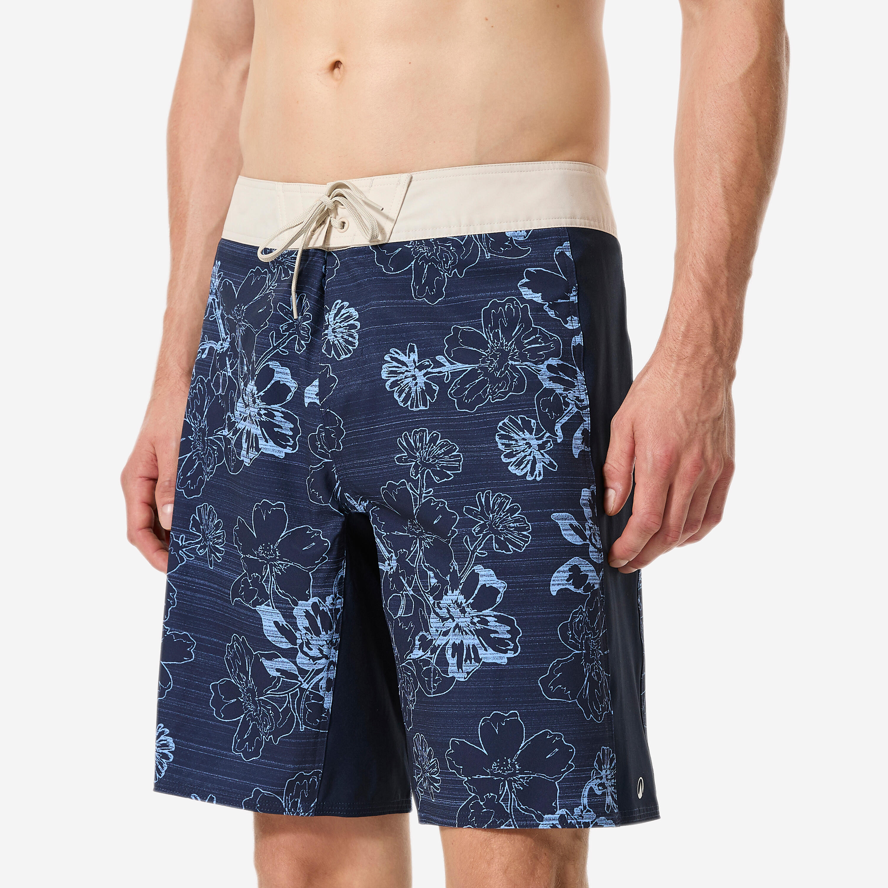 Decathlon Boardshorts Herren lang 500 Arch Lico 19'' blau