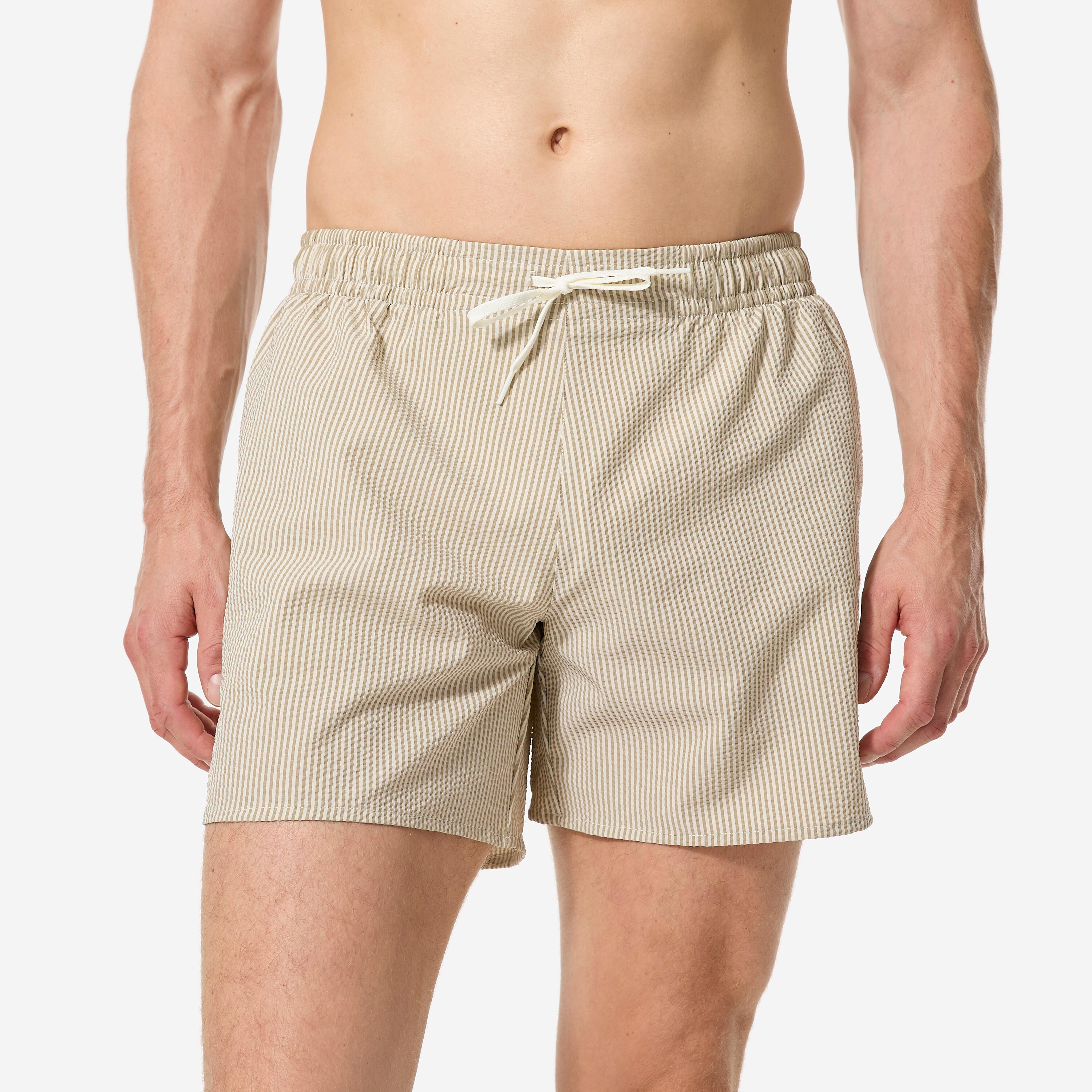 Decathlon Boardshorts Herren kurz Struktur 100 15'' khaki