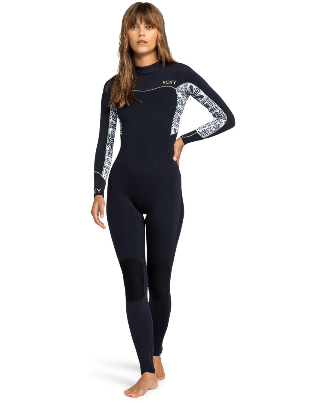 Roxy Back-Zip-Neoprenanzug 4/3MM SWELL SERIES Weiss Frauen