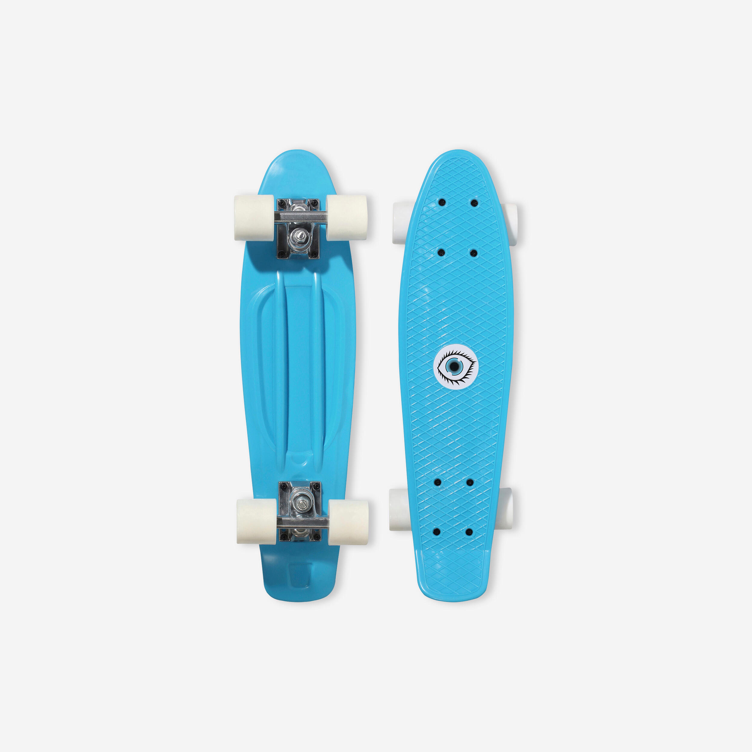 Decathlon Skateboard Mini Play 500 Kunststoff Kinder blau