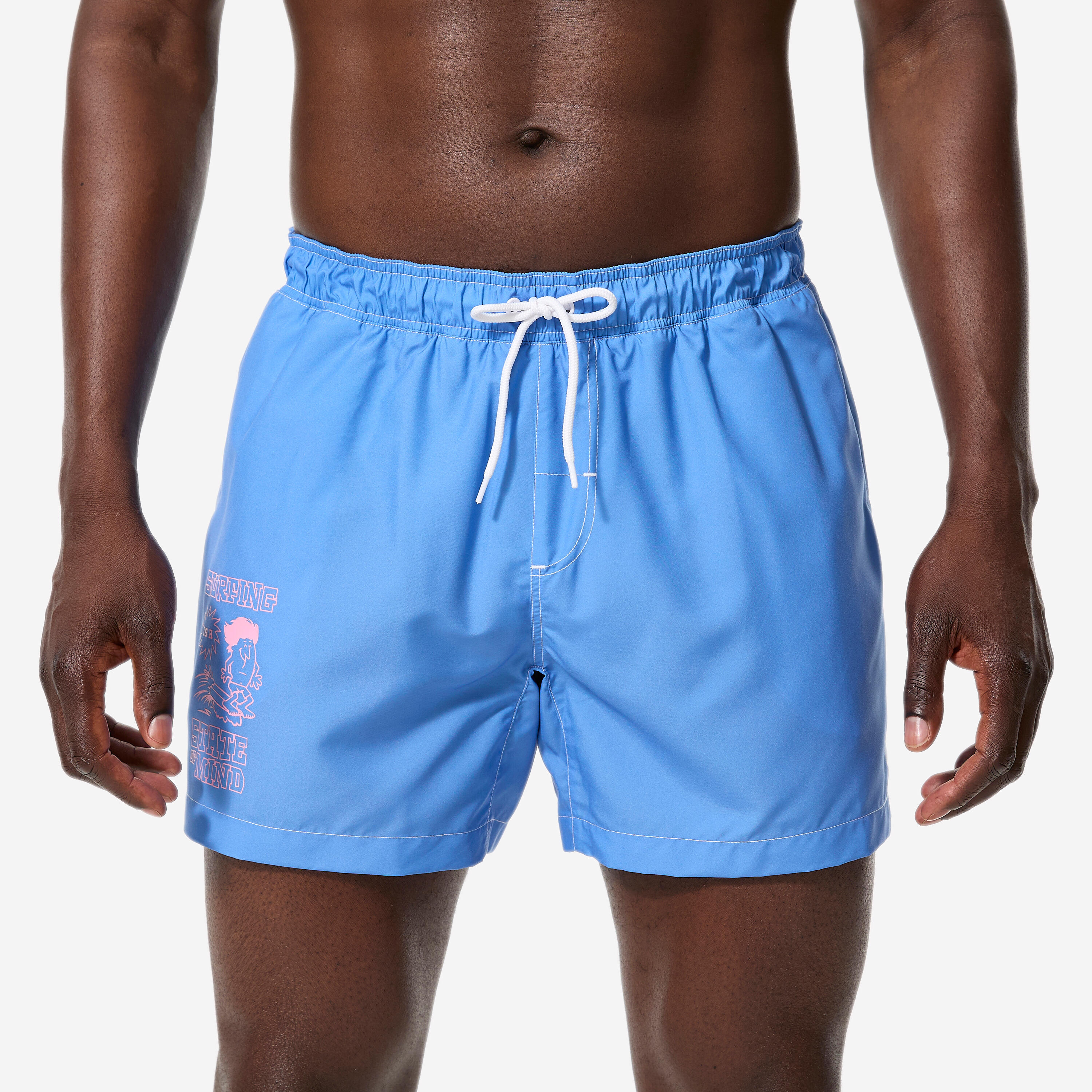 Decathlon Boardshorts Herren kurz 100 Rad Mood 15'' blau