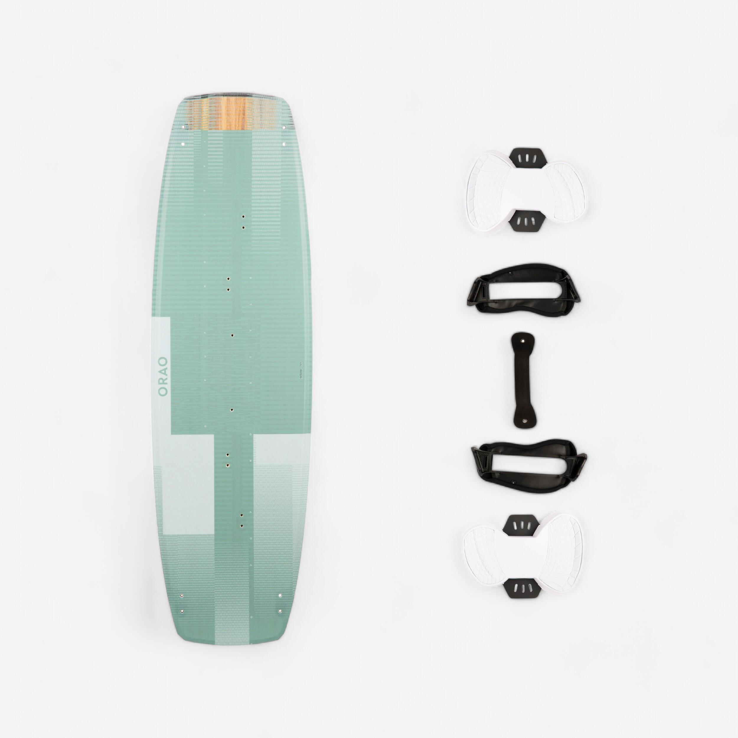 Decathlon Kitesurfboard Twintip Carbon 132 × 39 cm inkl. Pads und Straps - TT500