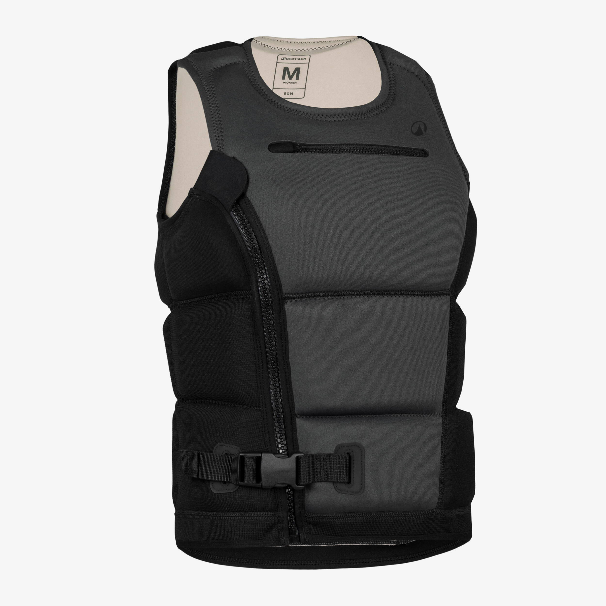 TRIBORD Auftriebsweste Prallschutzweste Damen 50Â N lang 500 schwarz L