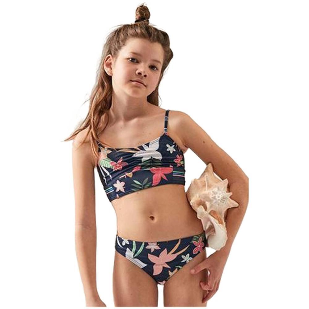 Roxy ROXY Vacay For Life Crop Top zweiteiliger Badeanzug für Kinder