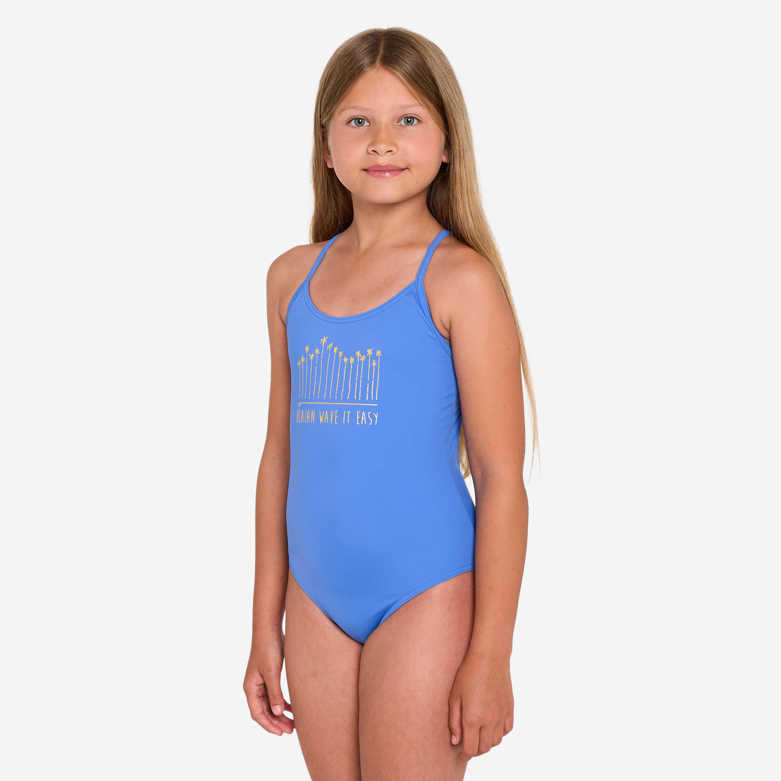 OLAIAN Badeanzug Surfen Mädchen Hiloe blau