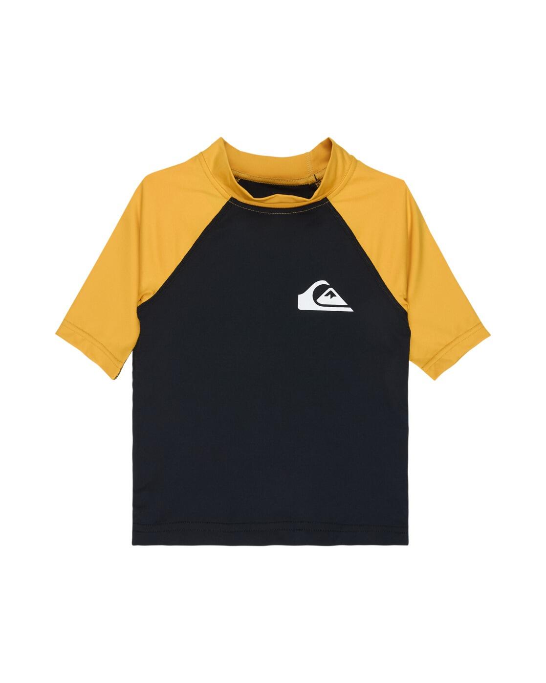 Quiksilver Kurzärmliger Rashguard mit UPF 50 EVERYDAY UPF50 Schwarz Junge
