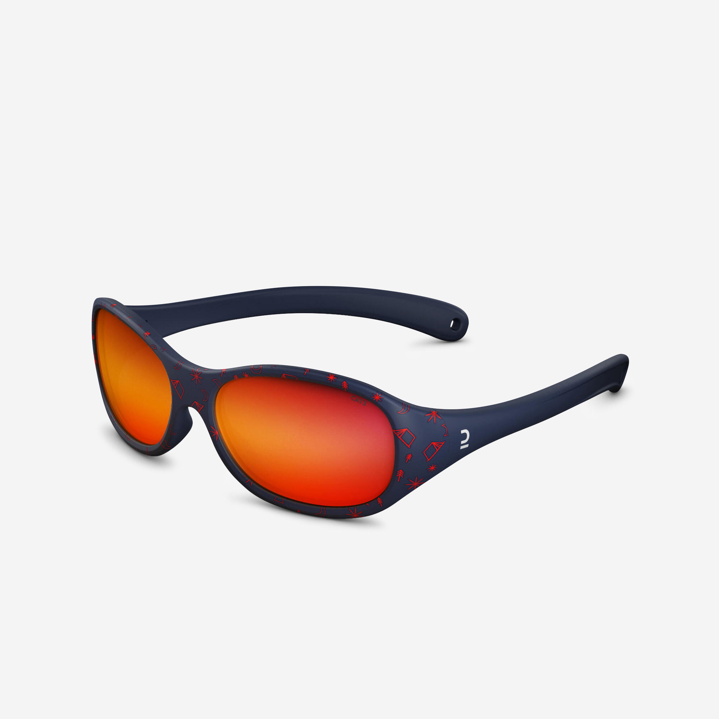 Decathlon Sonnenbrille MH K120 Kinder 2–4 Jahre Kategorie 4 blau/rot