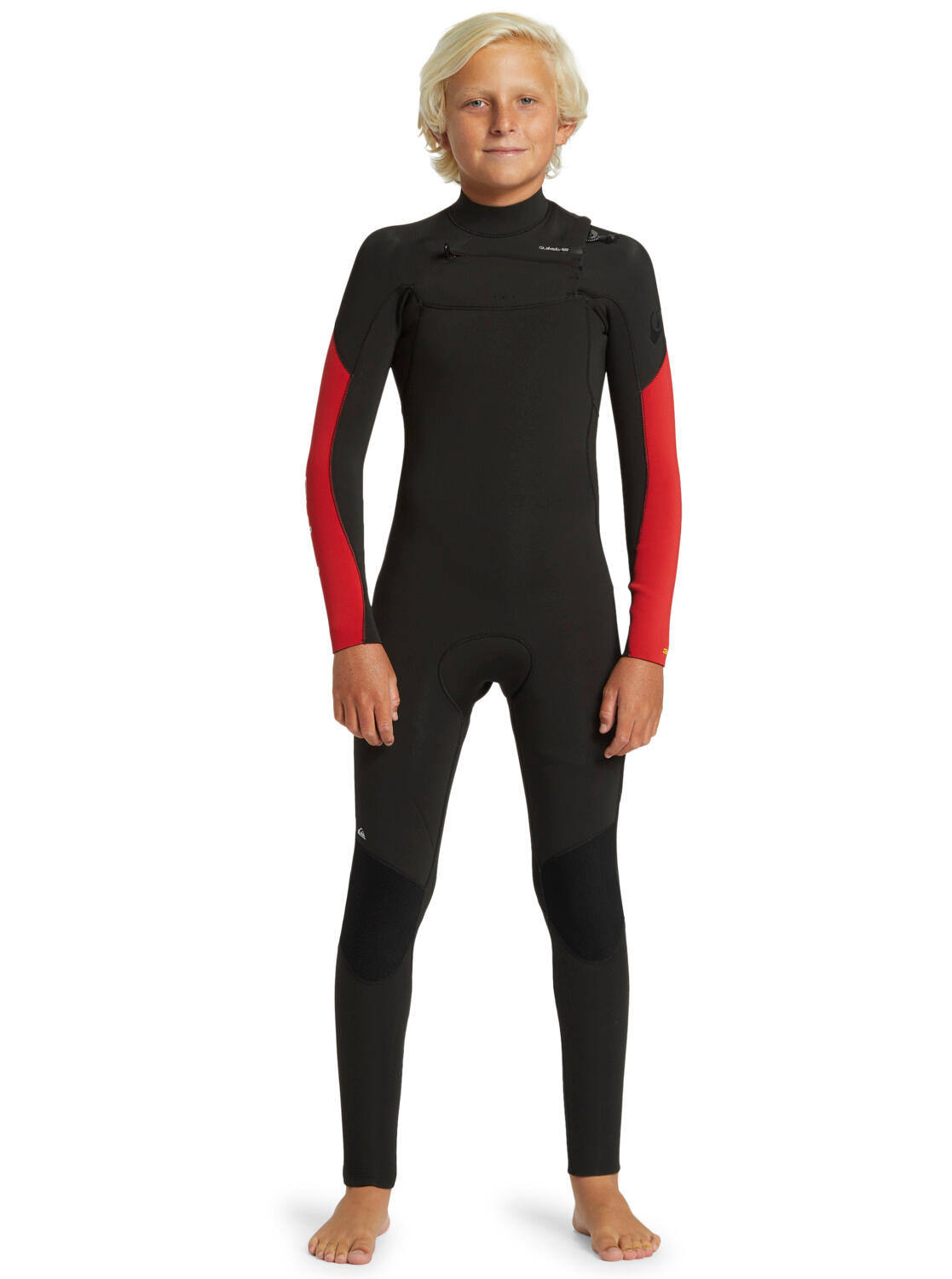 Quiksilver Chest-Zip-Neoprenanzug 3/2MM EVERYDAY SESSIONS Rot Junge