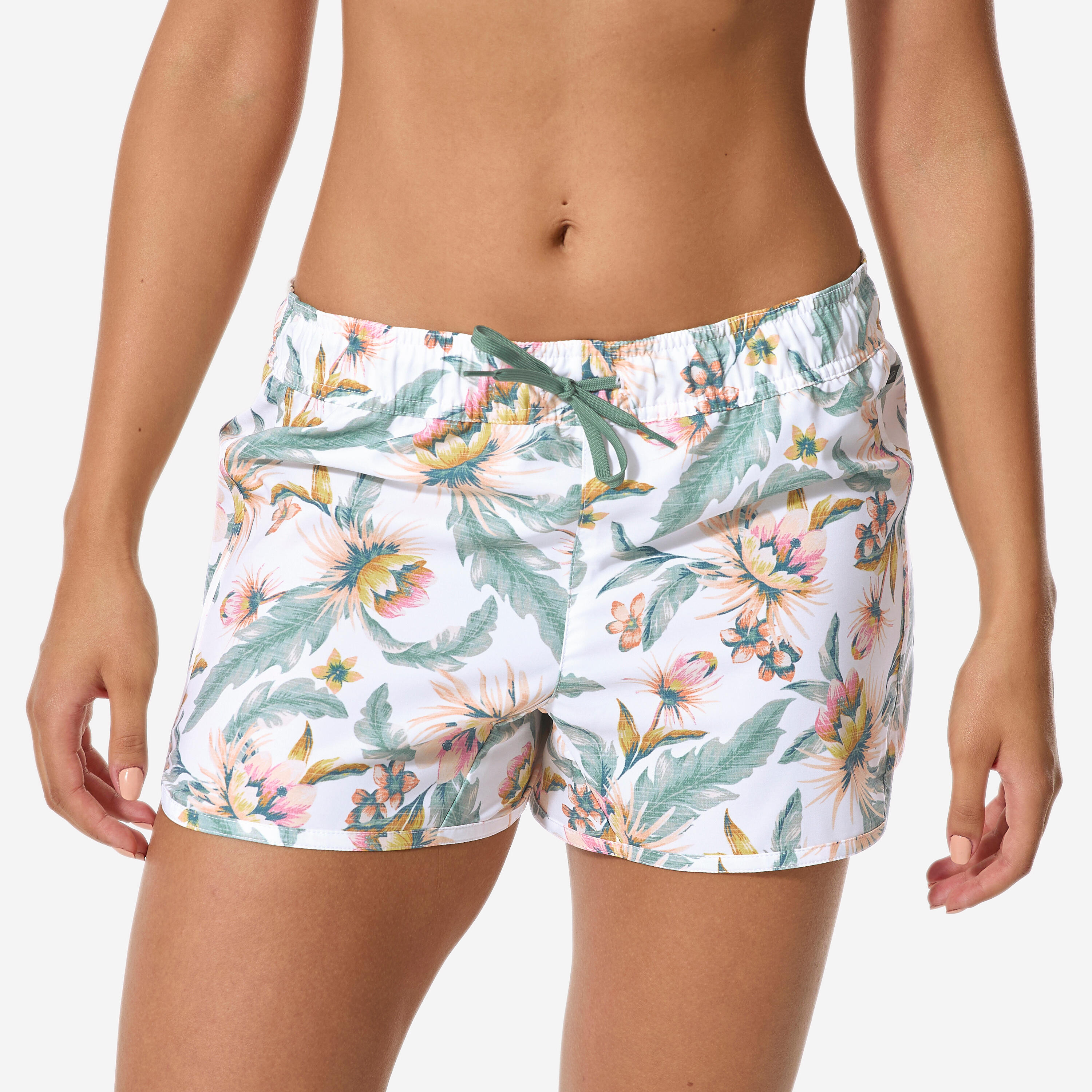 Decathlon Boardshorts Damen Tini Belly weiß