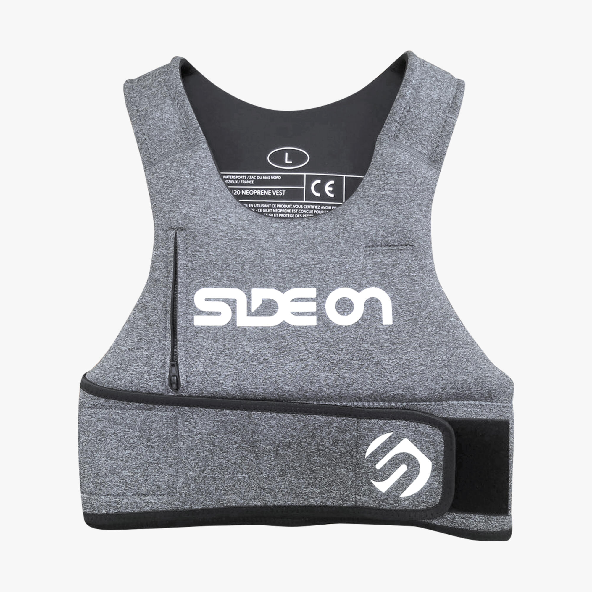 SIDE ON Kite/Windsurf-Weste grau XL