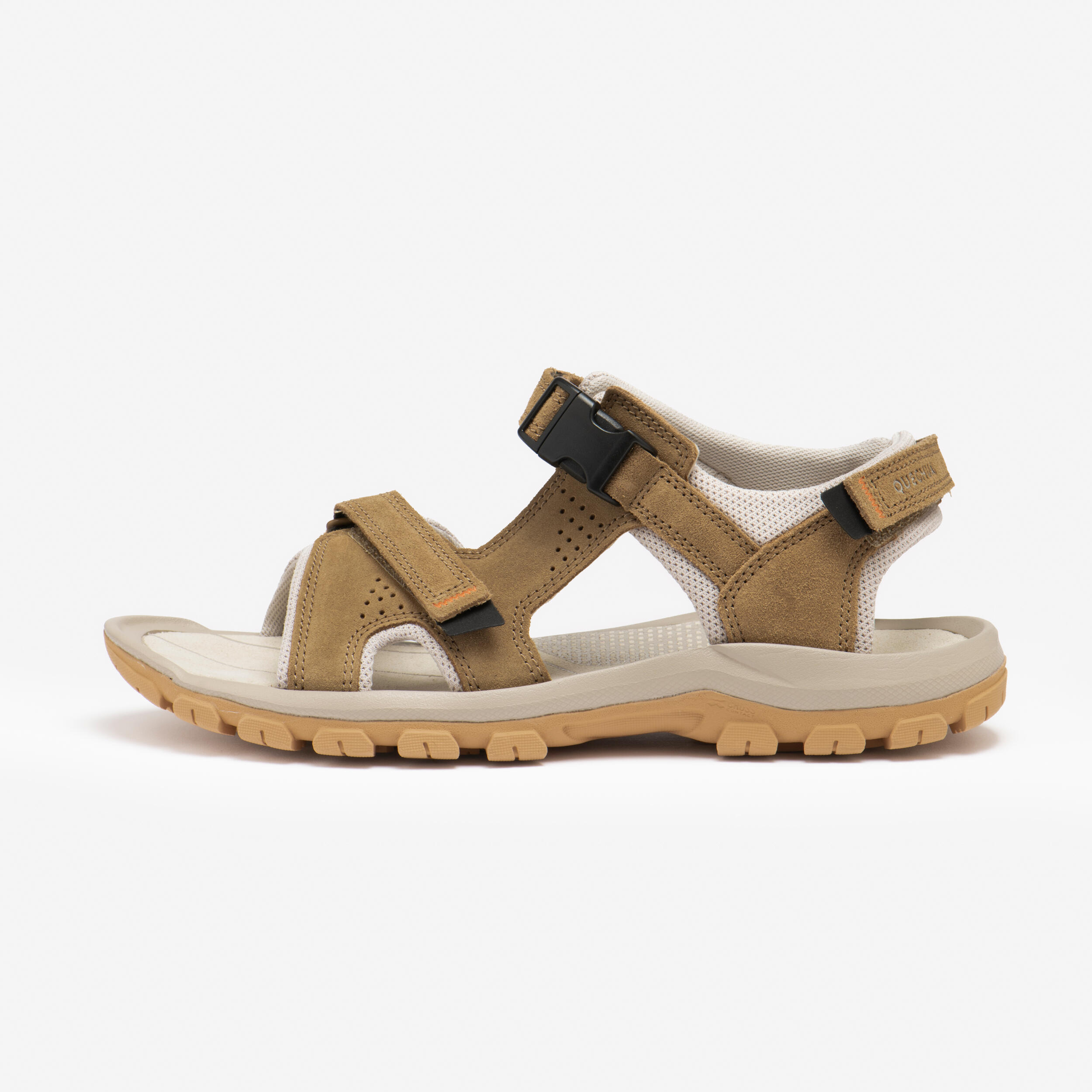 QUECHUA Trekkingsandalen Herren Leder - NH500 braun