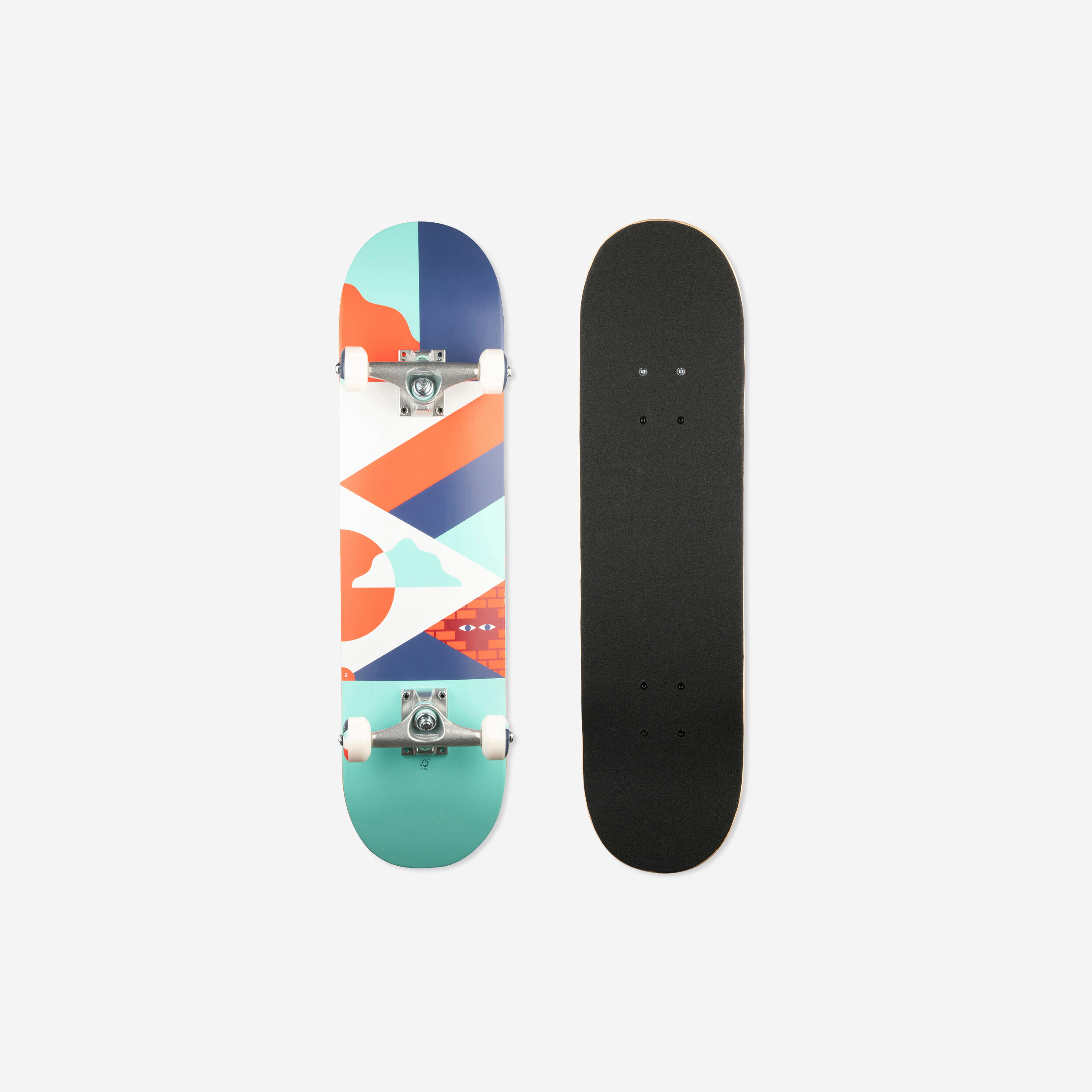Decathlon Skateboard Deck Kinder 8‒12 Jahre 7,6