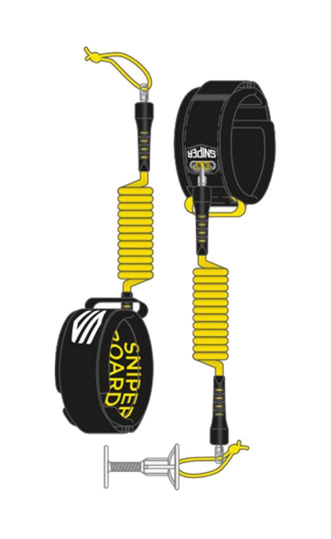 Sniper Deluxe Spiral-Leash Bizeps Bodyboard