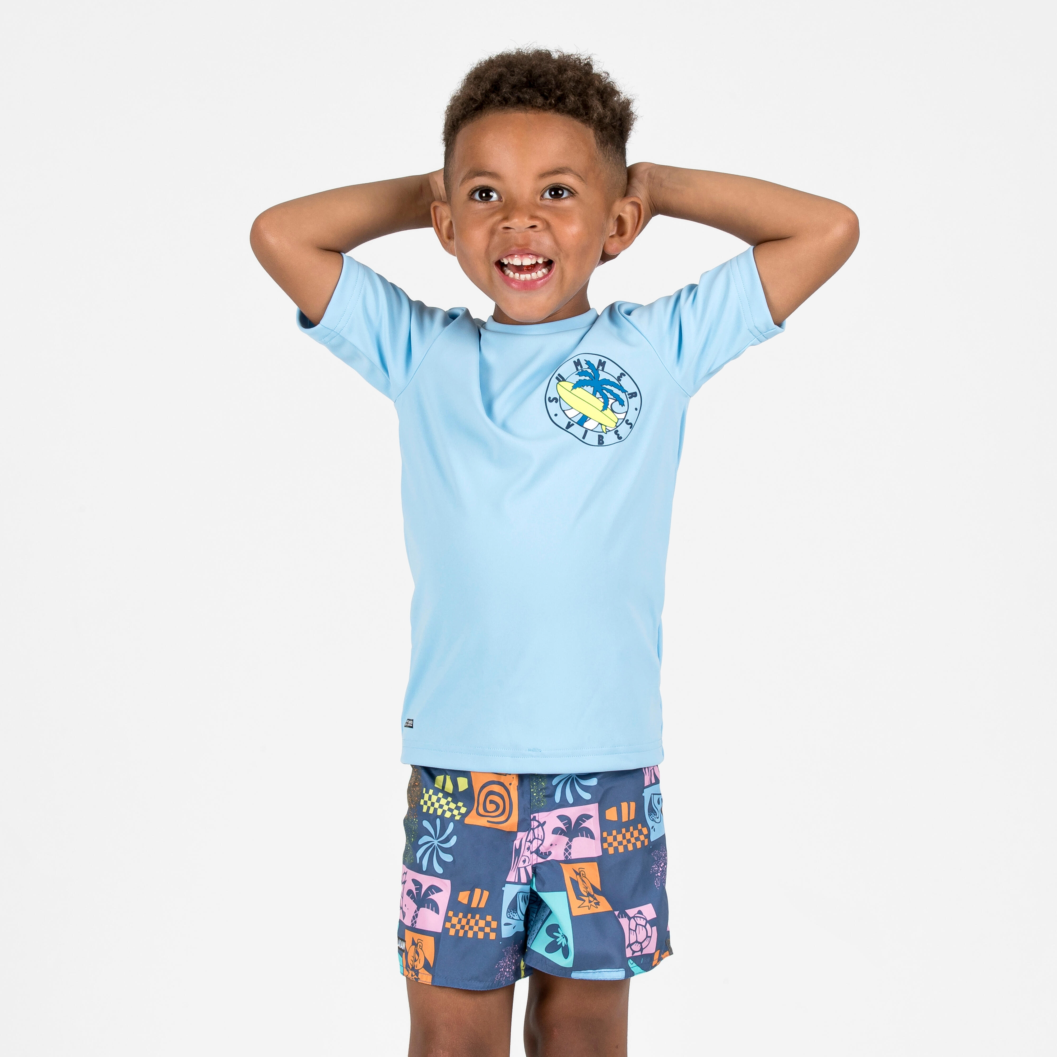 Decathlon Boardshorts Jungen 100 Summer mehrfarbig
