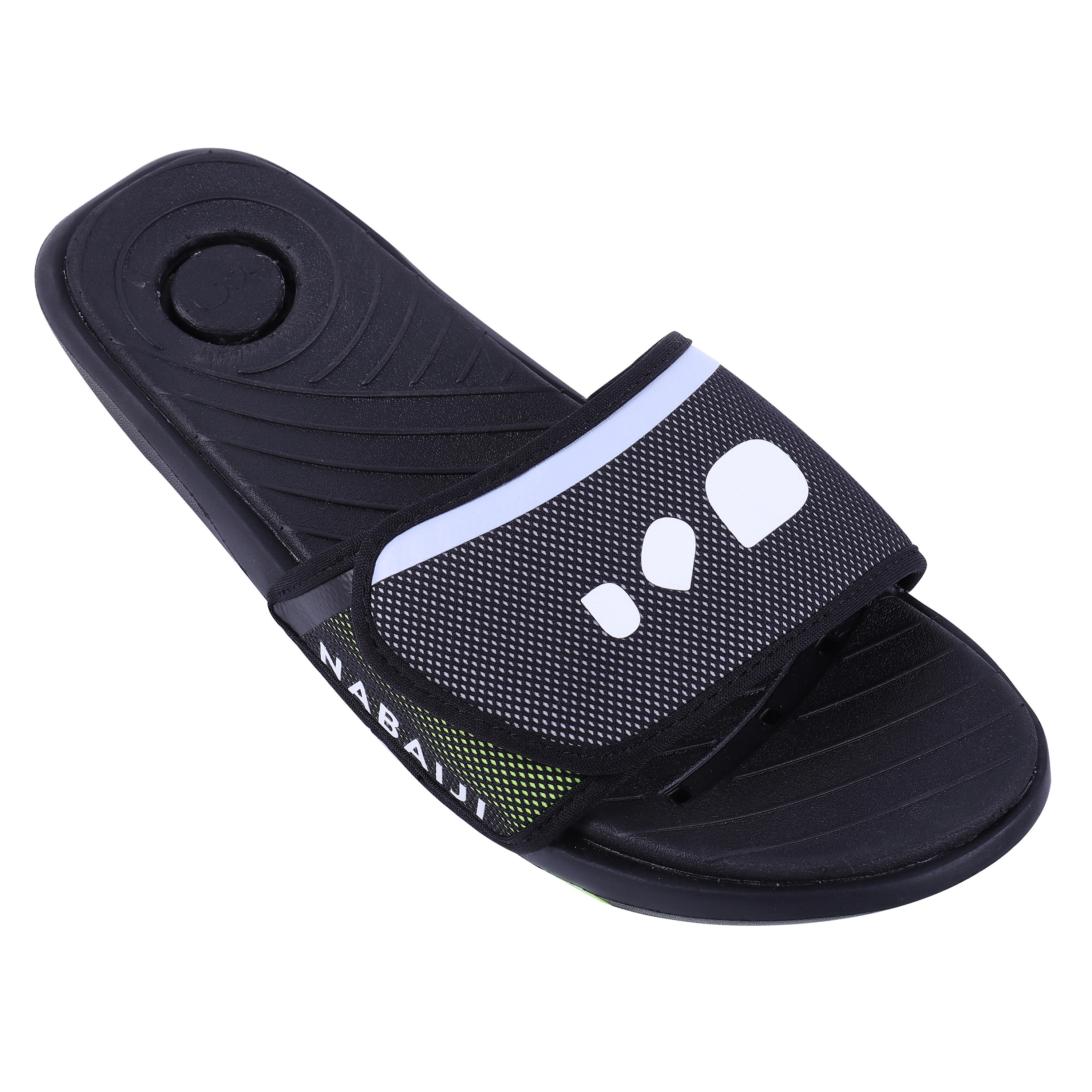 NABAIJI Badelatschen Slap 900 Soft Herren schwarz/gelb